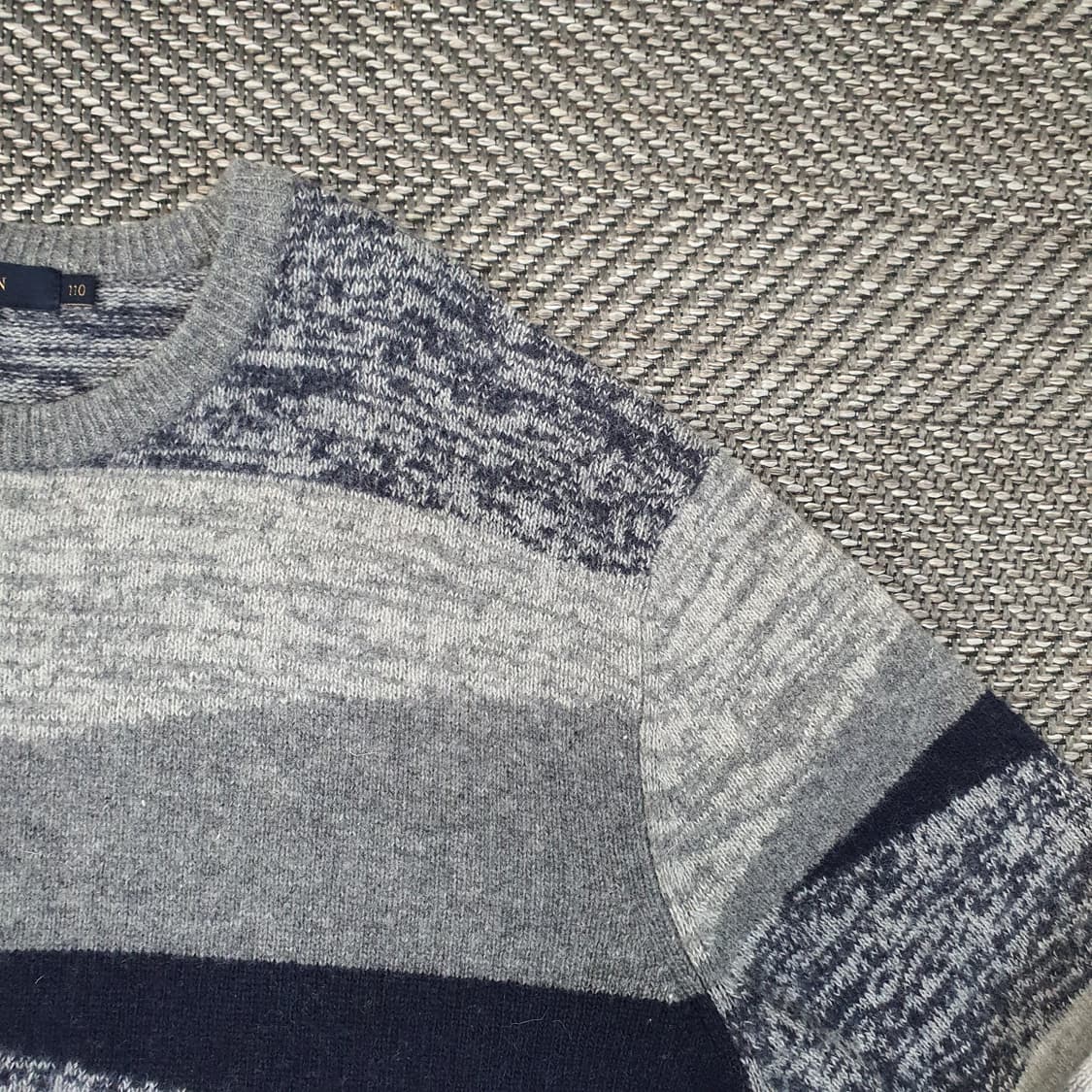 올젠 긴소매 울 니트 남자105~110 상품이미지3