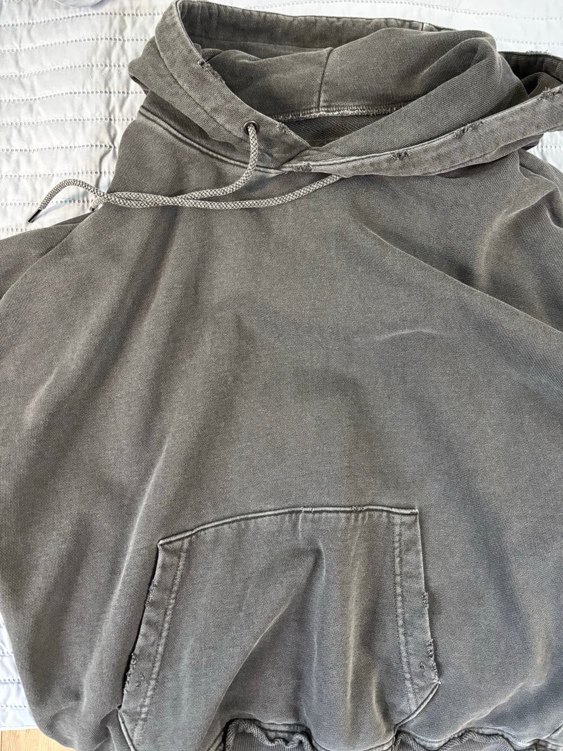 우연 에스파이 후드티 챠콜 m 상품이미지2