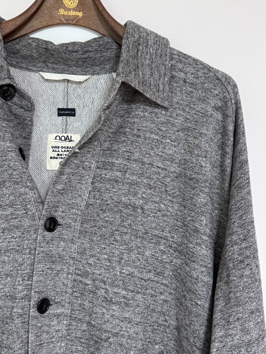 나나미카 스웨트 가디건 버튼업 긴팔 셔츠 상품이미지3