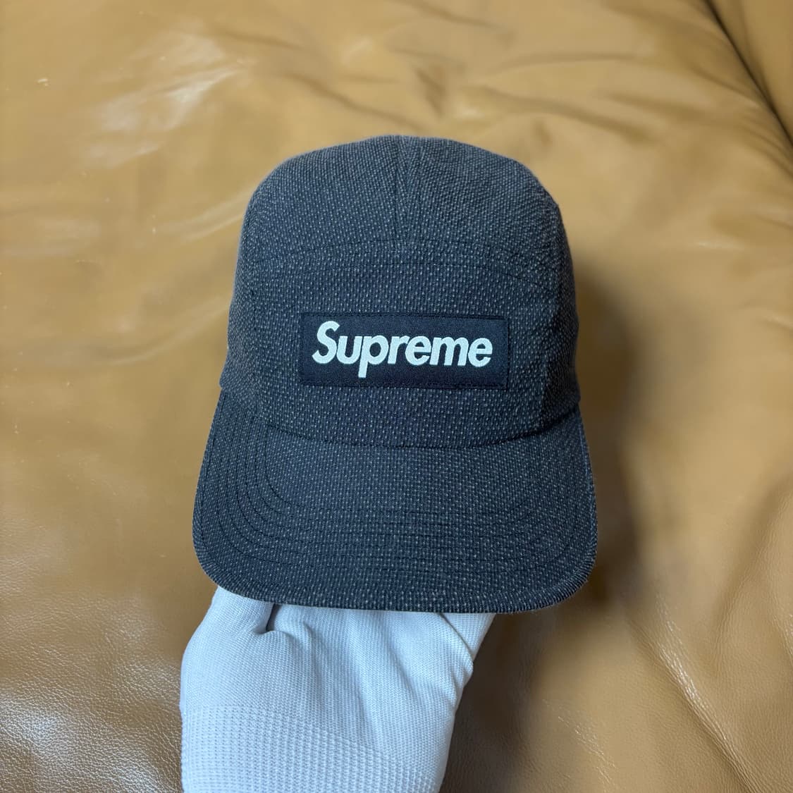 슈프림 캠프캡 모자 박스로고 케블라 블랙 상품이미지2