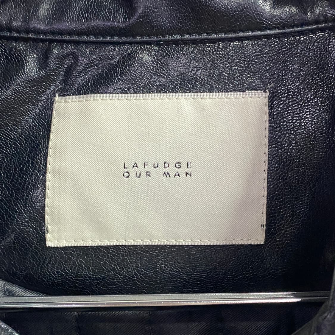 라퍼지스토어 블랙 레더 트러커 자켓 B3006 상품이미지4