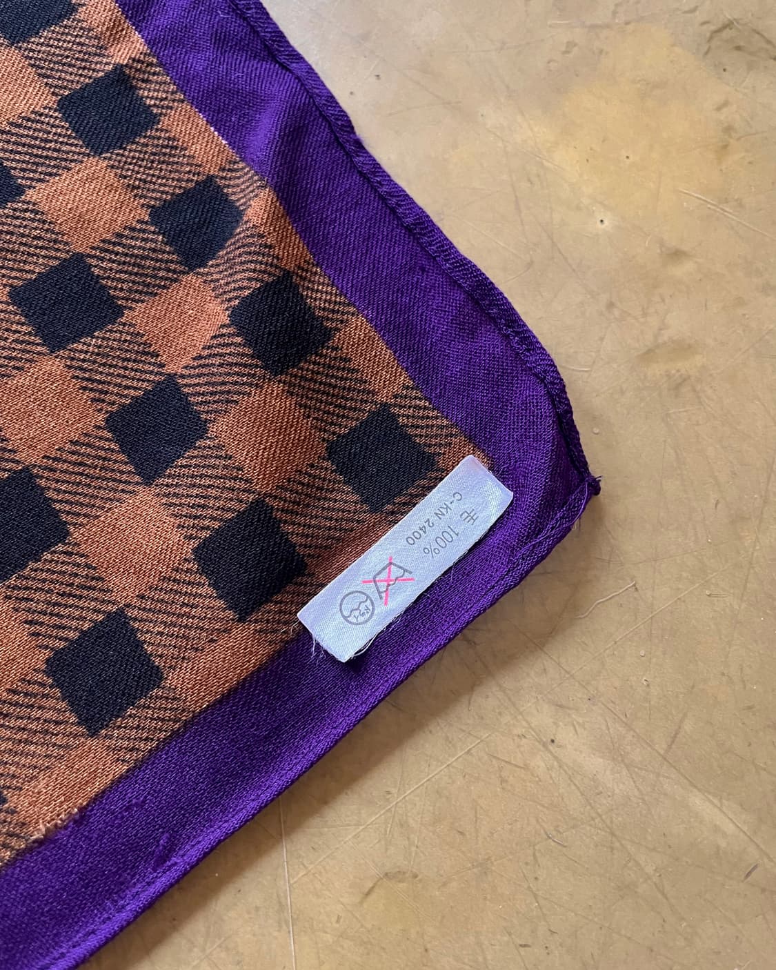 Jpn Vintage Rose Patten Wool Scarf 상품이미지6