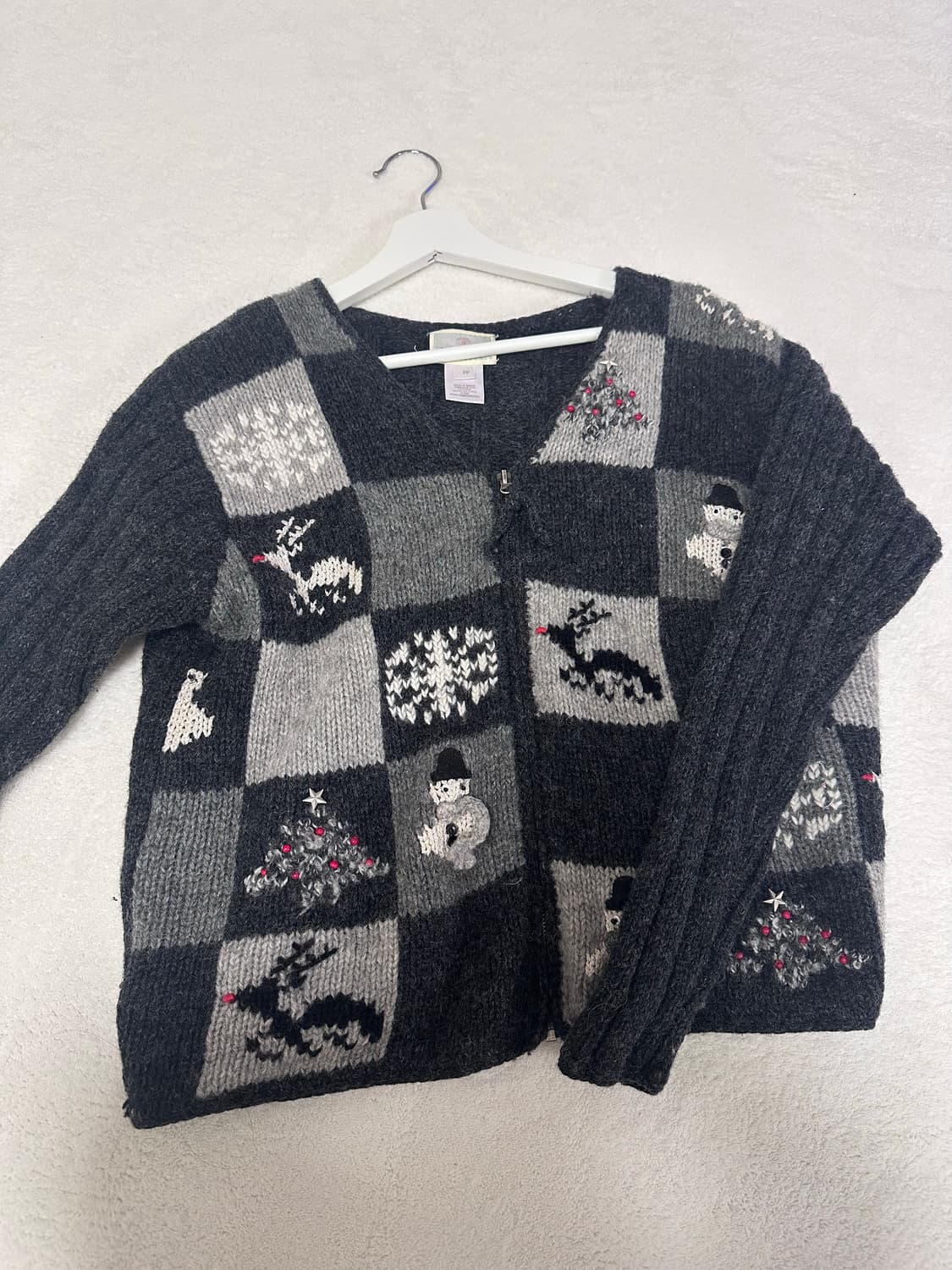 Vintage Susan Bristol 핸드 자수 집업 상품이미지1