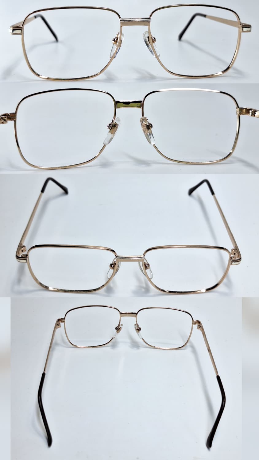 90s 일본 빈티지/골드 오너먼트 힌지 장식 남성용 안경테 56mm 상품이미지7