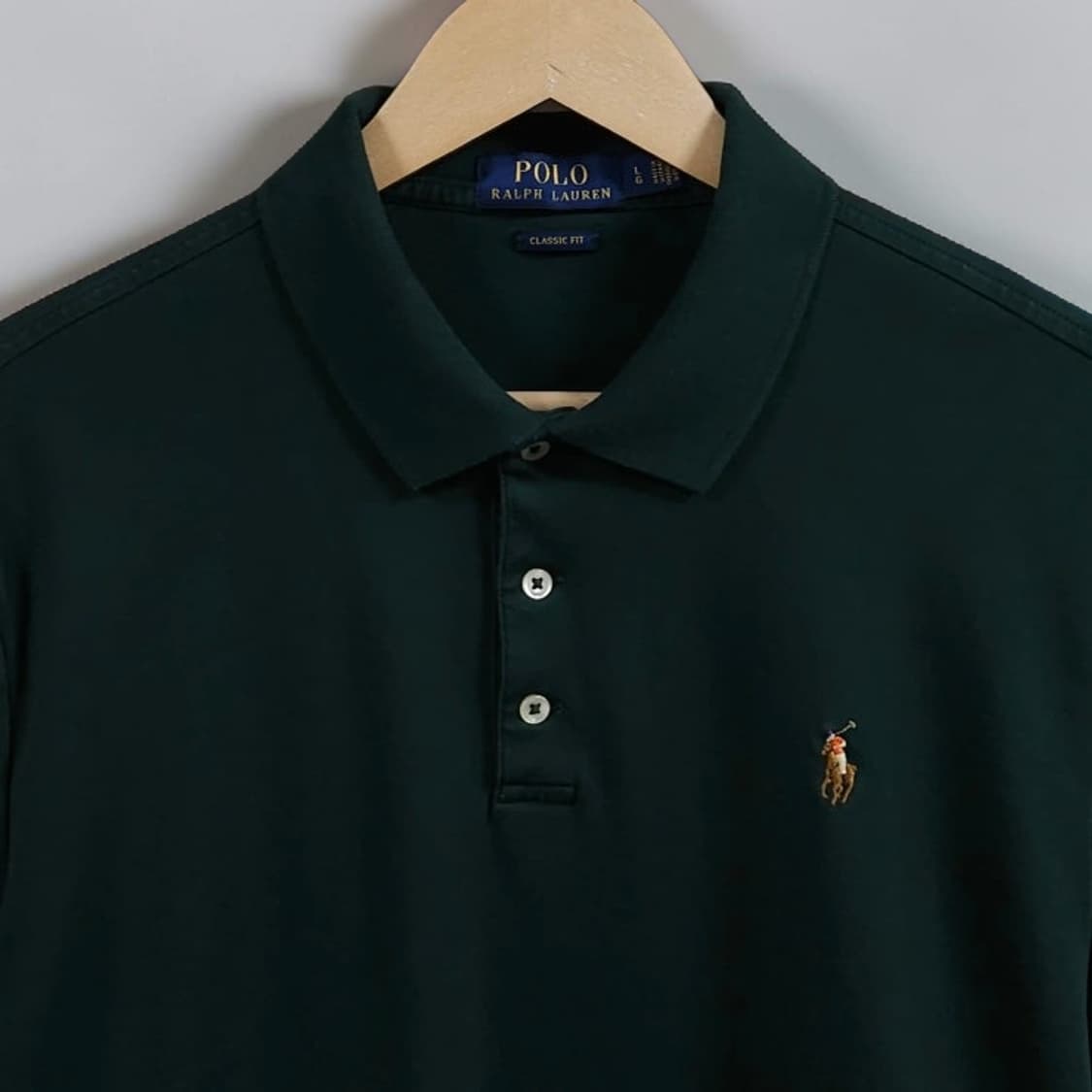 105 POLO 폴로 랄프로렌 반팔 카라티 그린 상품이미지2