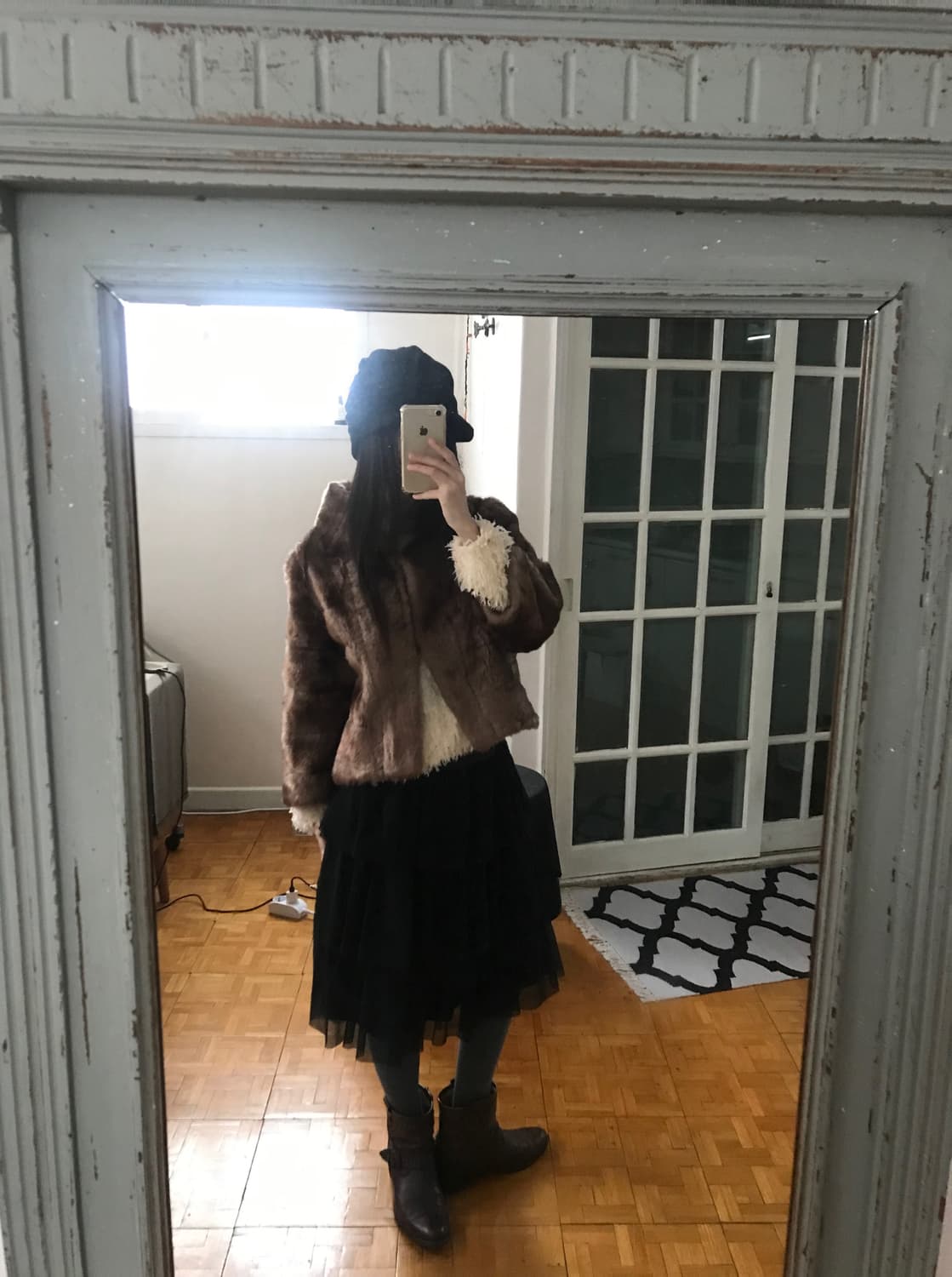 vintage brown fur jacket 상품이미지2