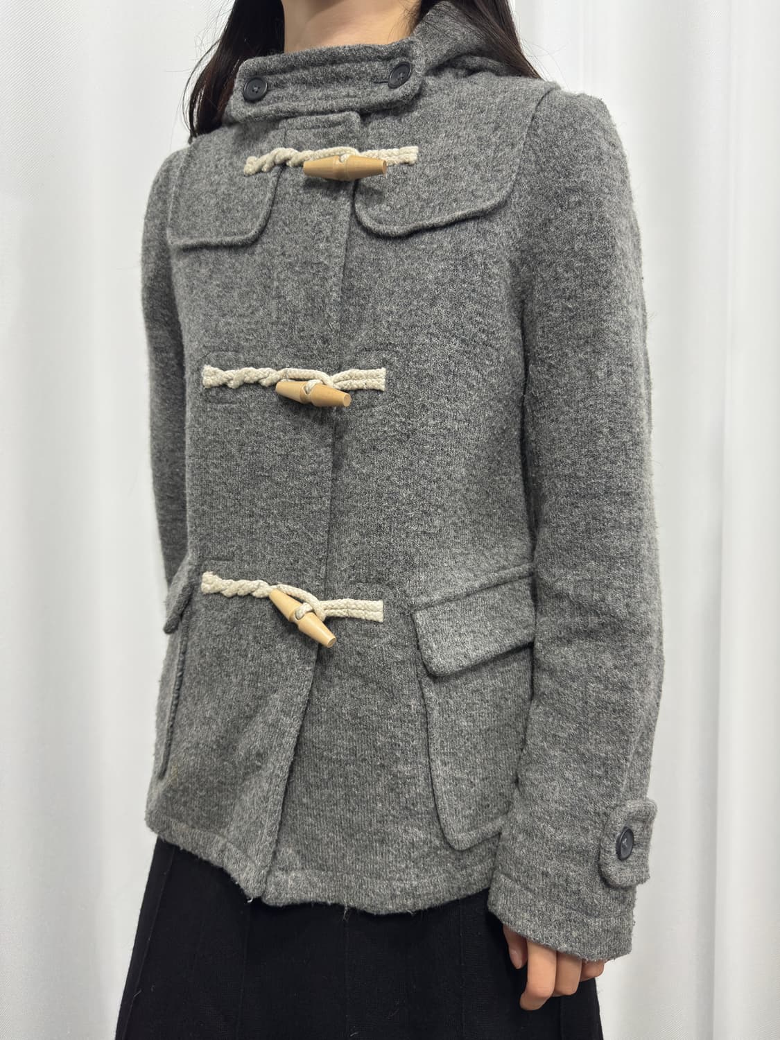 duffle hood wool jacket 상품이미지3