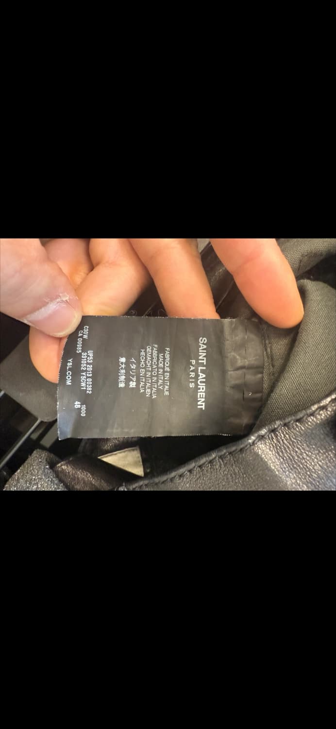 생로랑 13시즌 레더 팬츠 상품이미지6