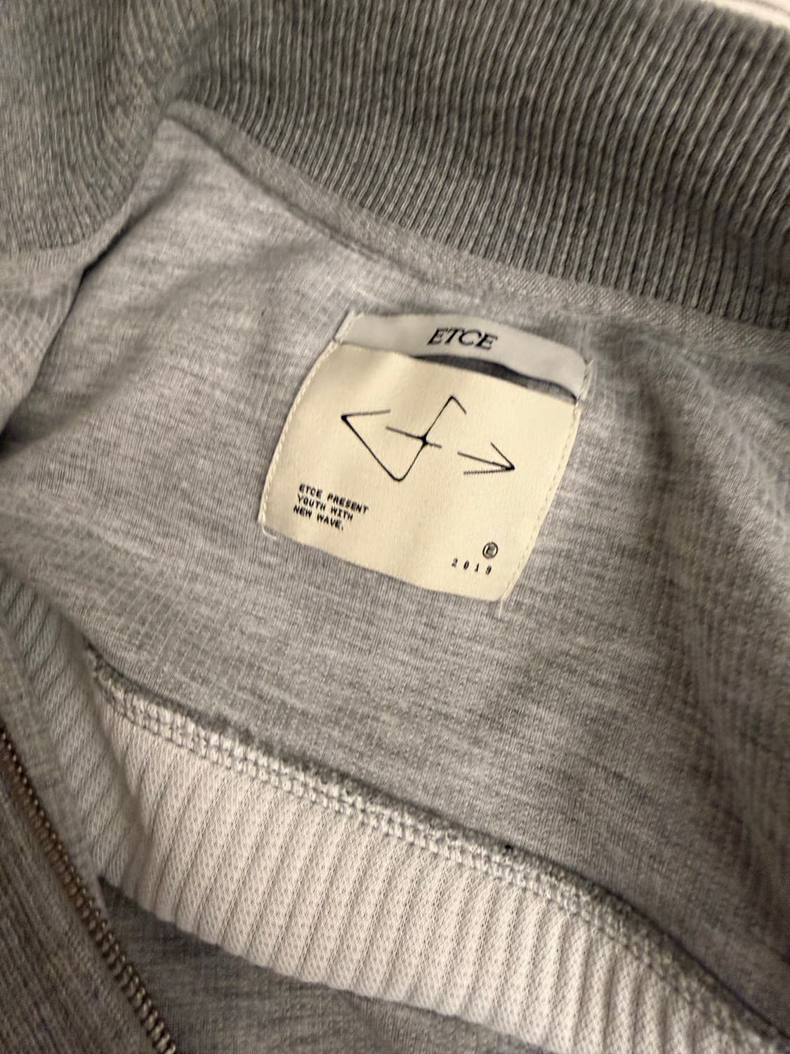 ETCE(이티씨이) PANNEL KNIT ZIP UP 니트집업 상품이미지5