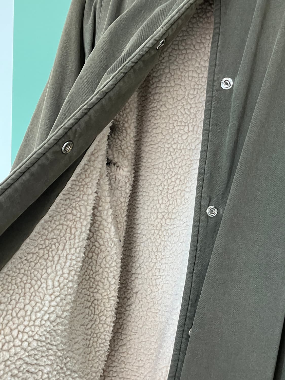 카키색 양털 야상 상품이미지3