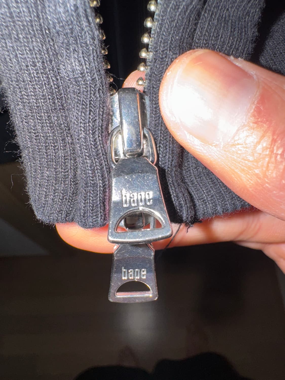 (유일매물 급처!!)메디콤토이 베어브릭 X 베이프 샤크후드 실버 M 상품이미지9