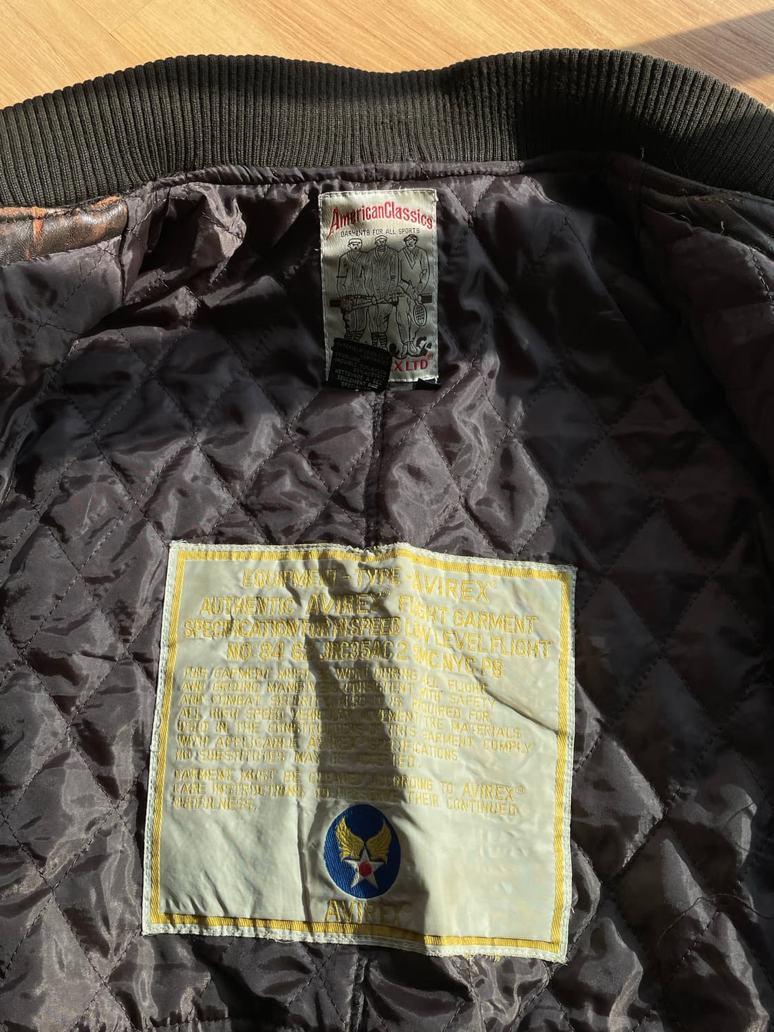 90’s 아비렉스 아이콘 레더자켓 상품이미지4