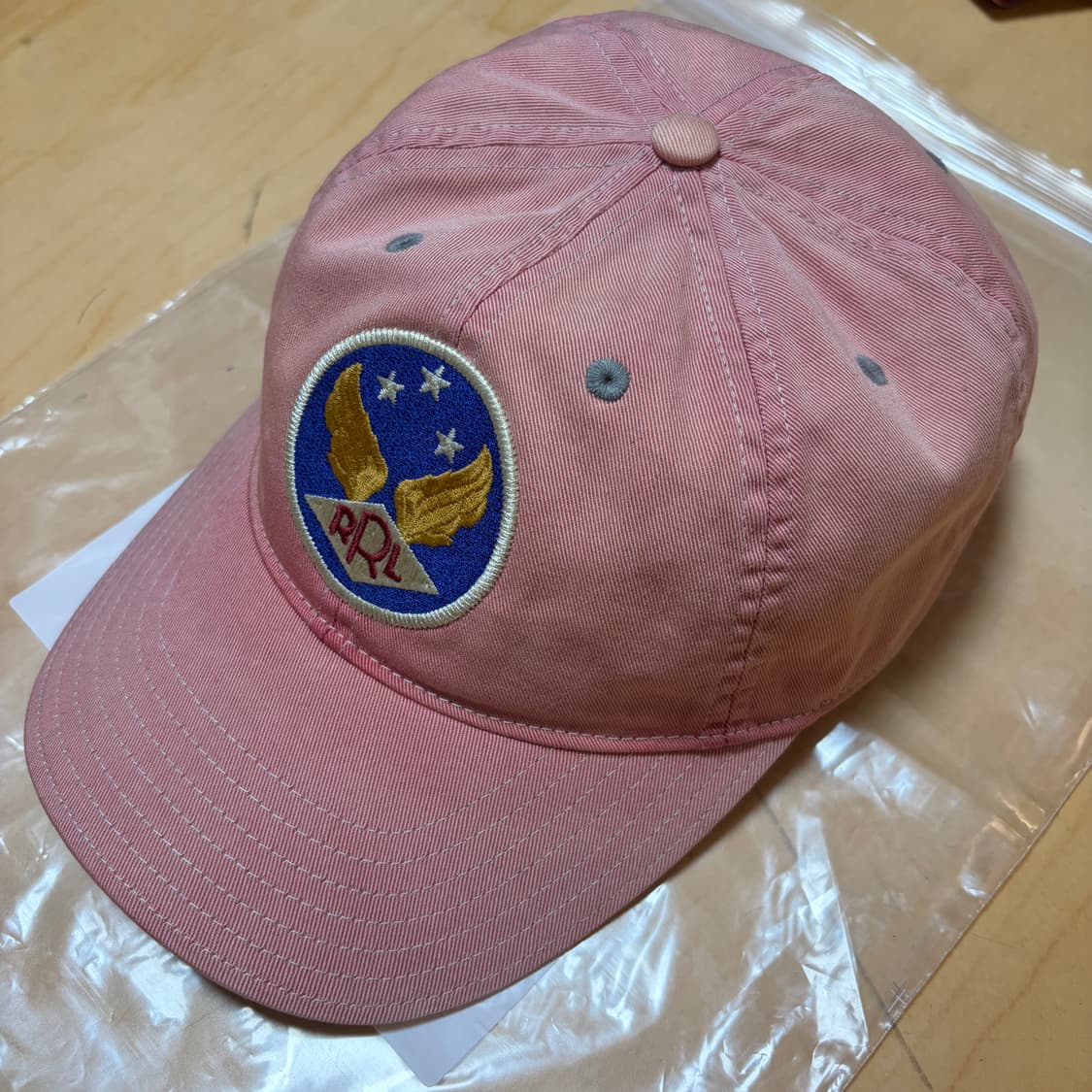 더블알엘 rrl 윙드로고 윙로고 볼캡 핑크 상품이미지1