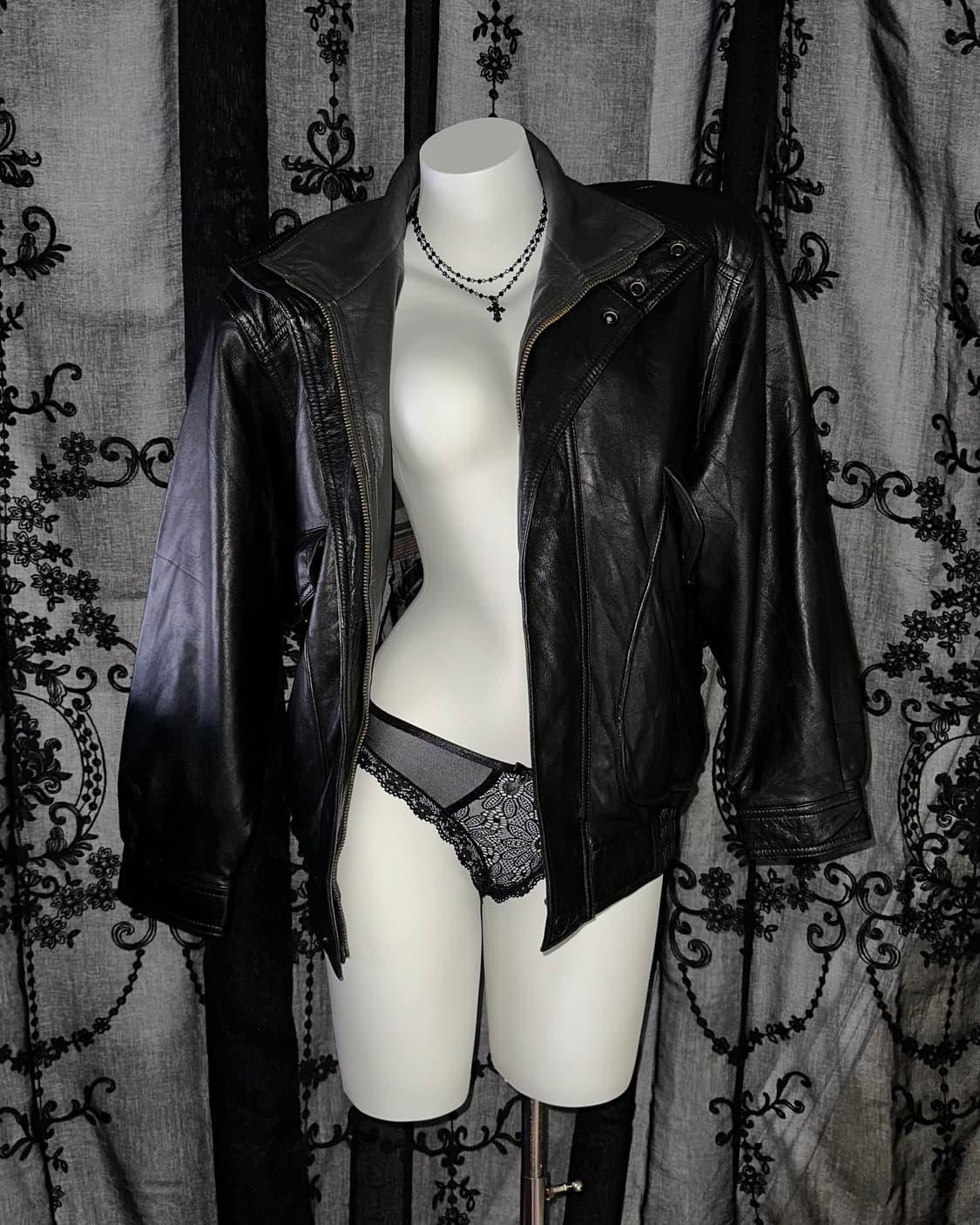 black sheepskin Bomber 상품이미지3