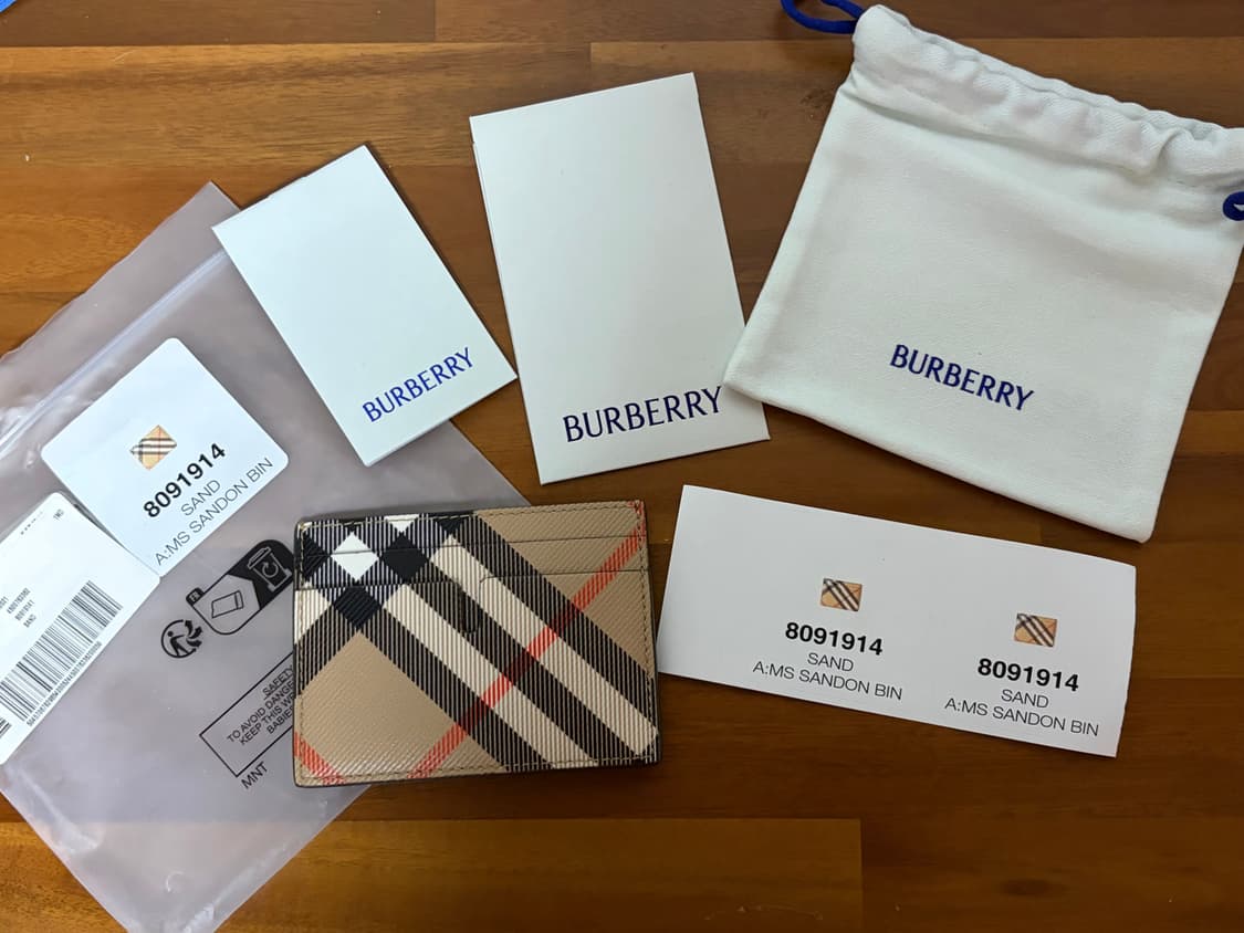 버버리 체크카드케이스 카드지갑 상품이미지2