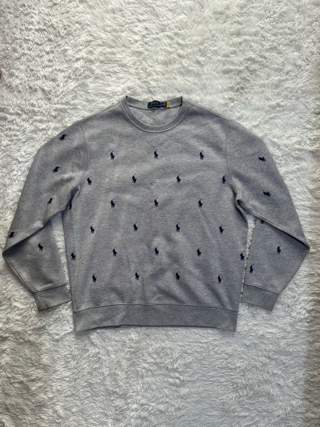 폴로 랄프로렌 그레이 로고 맨투맨 XL 110 상품이미지2