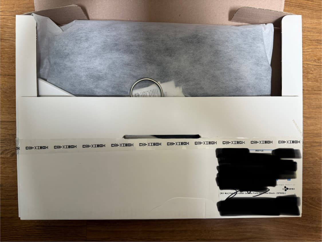 폴리테루 행크 고시마 팬츠 블리치드 블랙 3 팝니다 상품이미지1