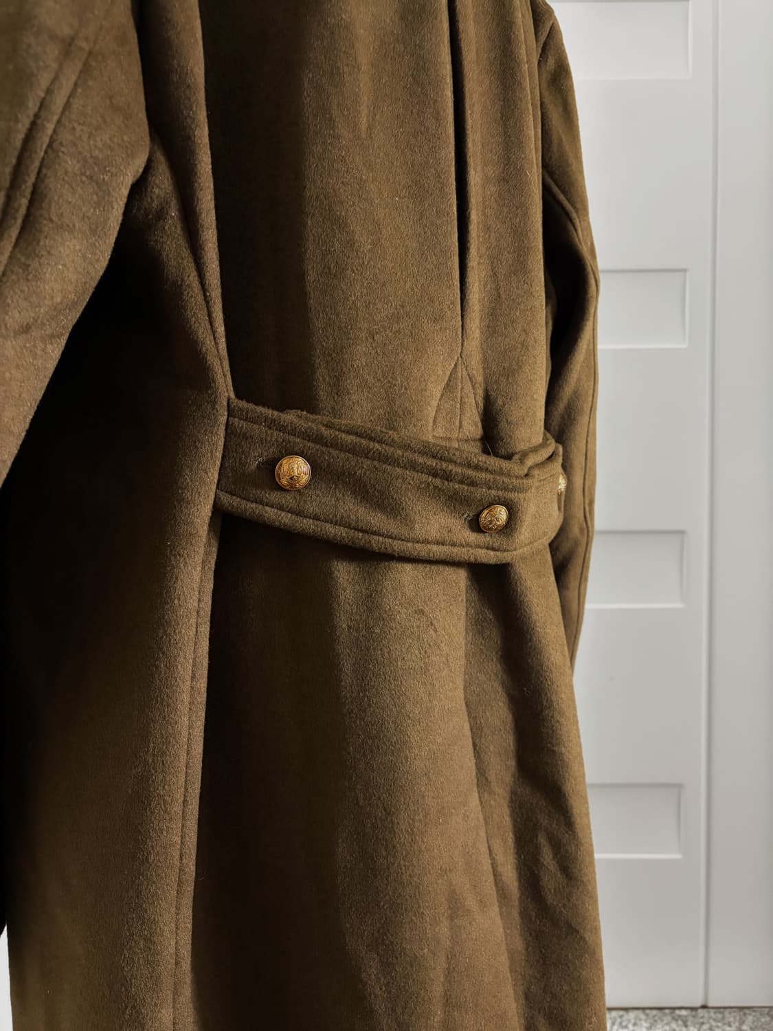 유럽맛 카멜 더블 롱코트 상품이미지6