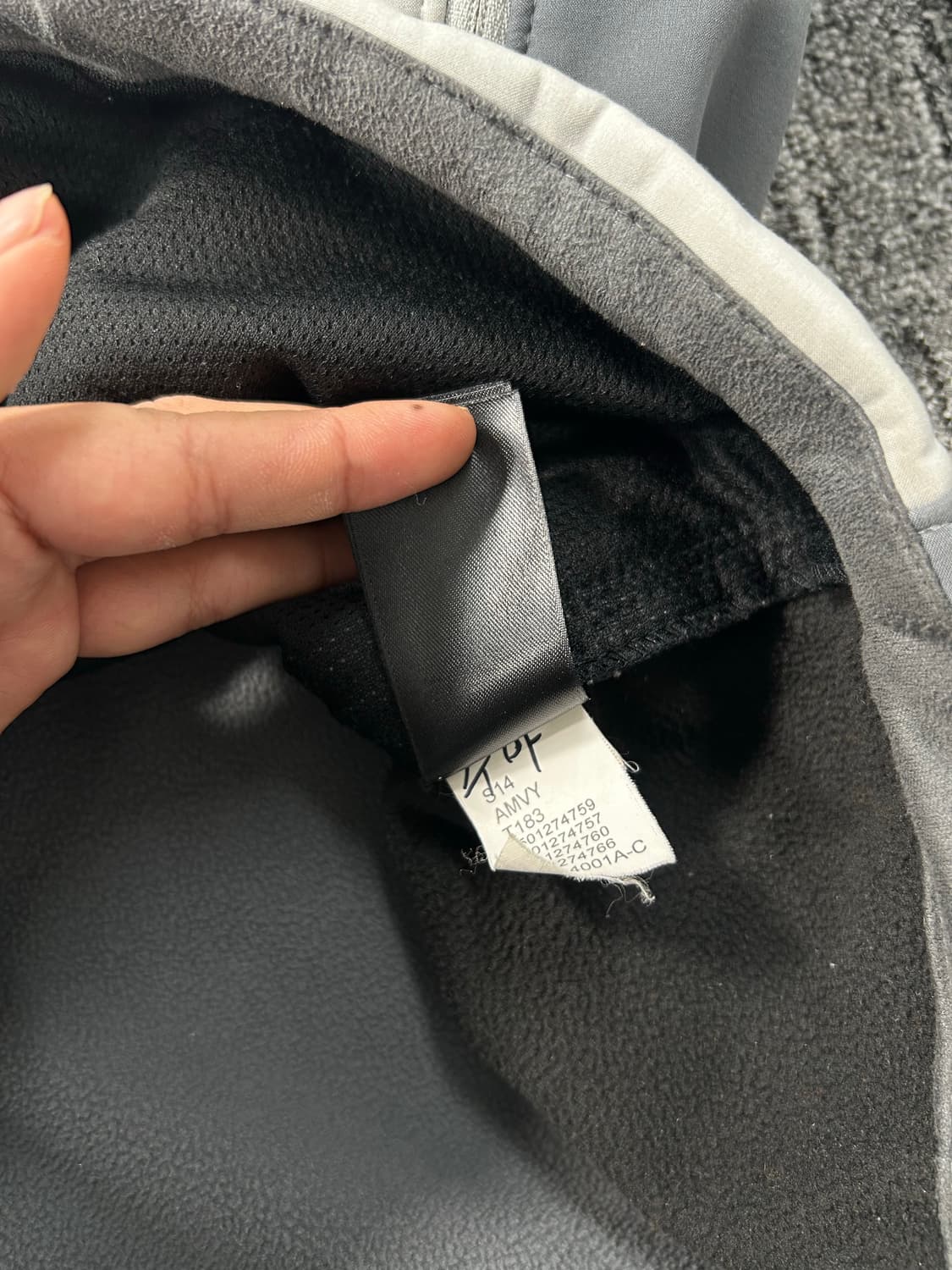 노스페이스 그레이 소프트쉘 자켓 XL 상품이미지6