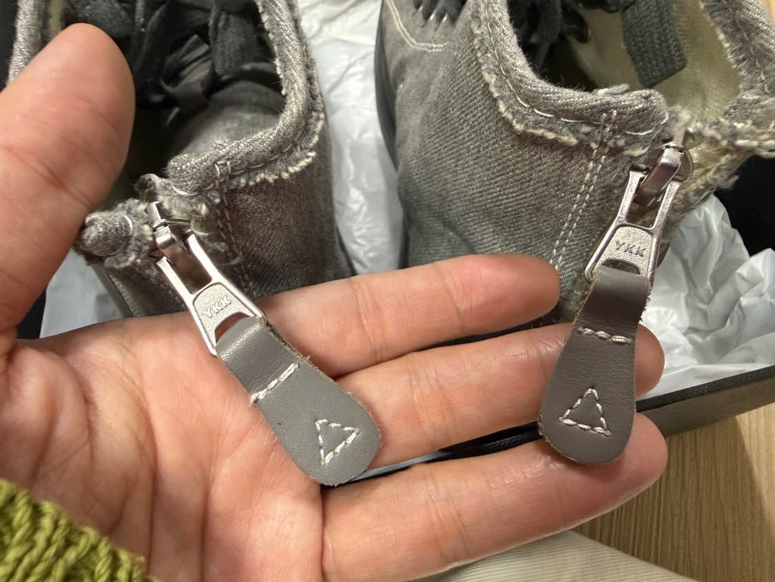 r13 그레이 데님 하이탑 스니커즈 상품이미지5