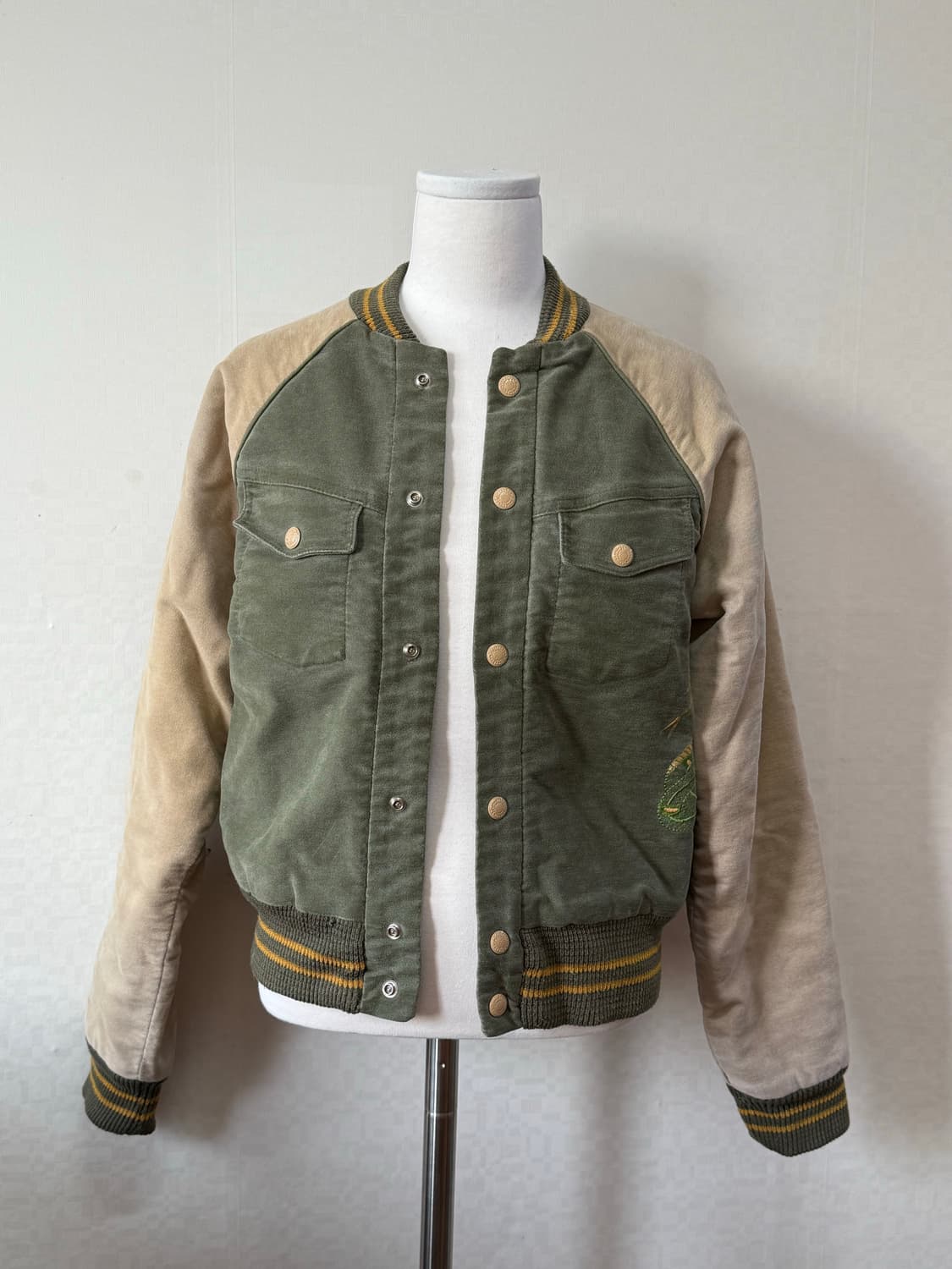 빈티지 코튼 스카잔 블루종 상품이미지1