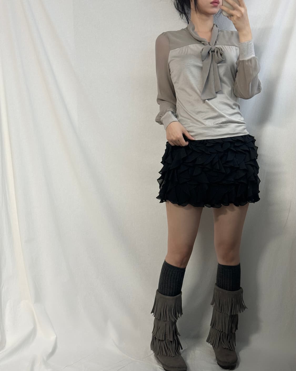 프릴 티어드 스커트 상품이미지8