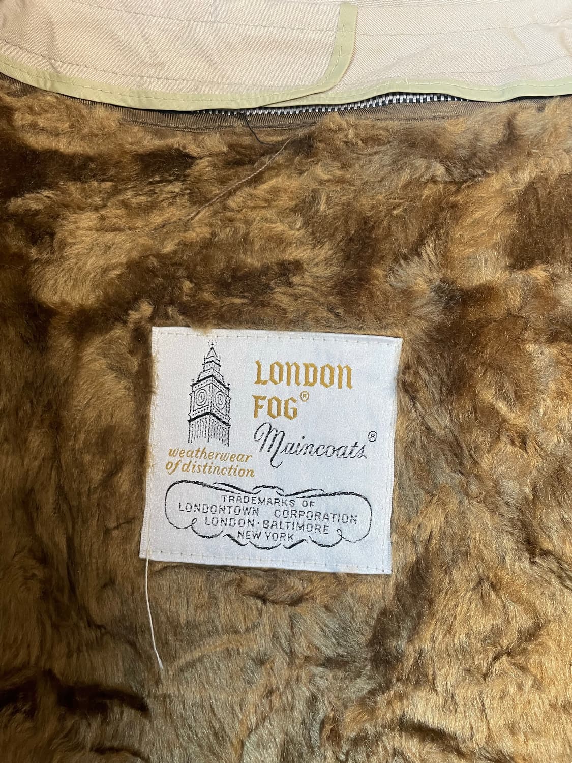 London Fog 90년대 빈티지 트렌치 하프코트 상품이미지8