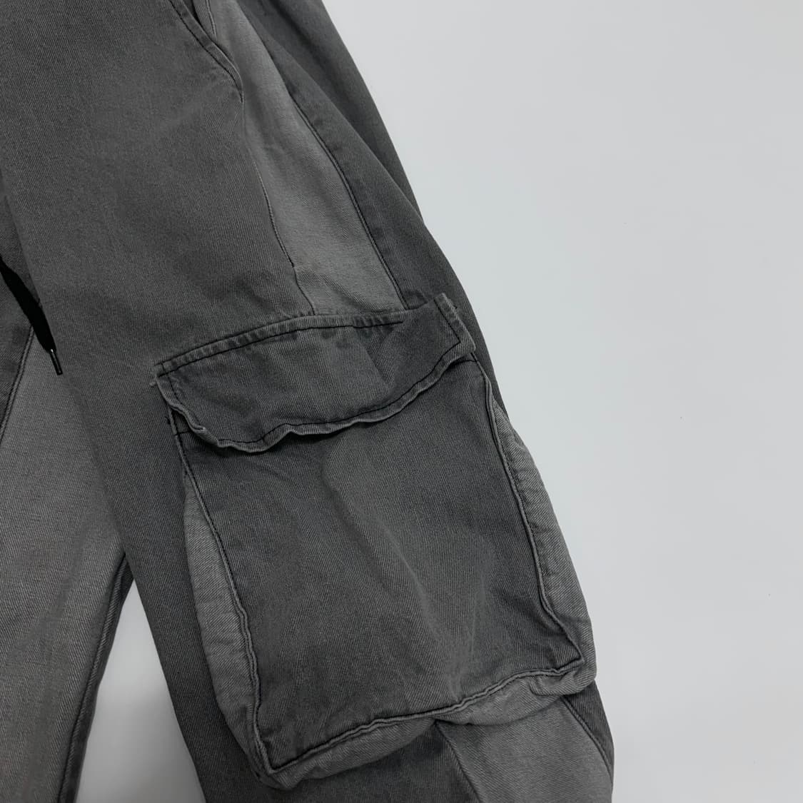 glamour 배색 카고 데님팬츠 청바지 상품이미지4