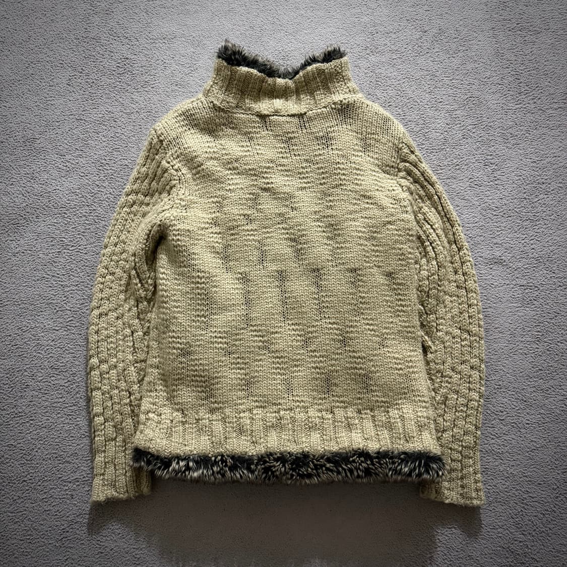 Mossimo knit fur jacket 상품이미지4