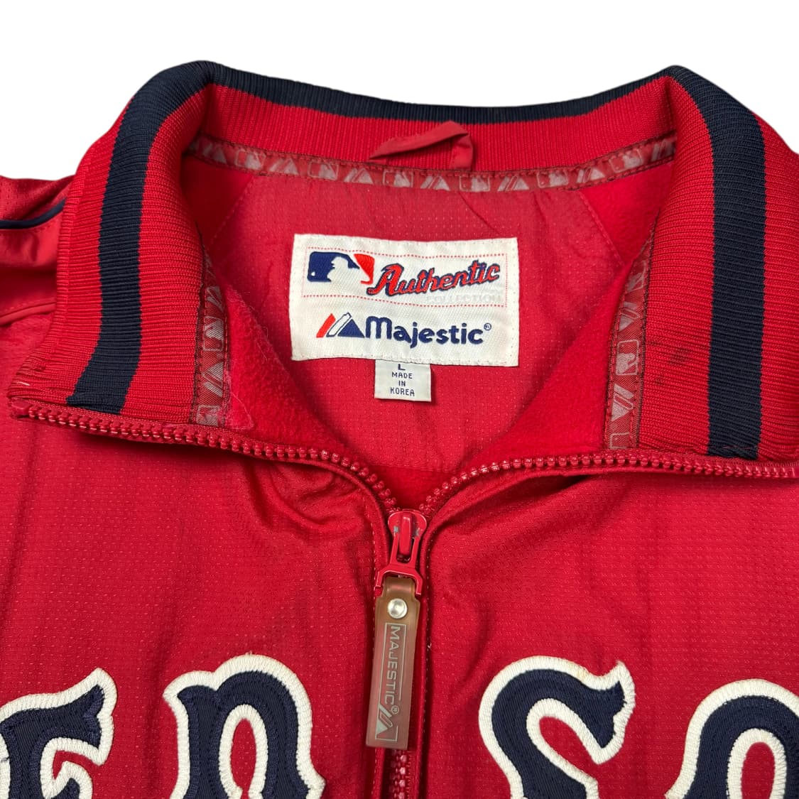 (L) 마제스틱 보스턴 레드삭스 덕아웃 자켓 레드 상품이미지4
