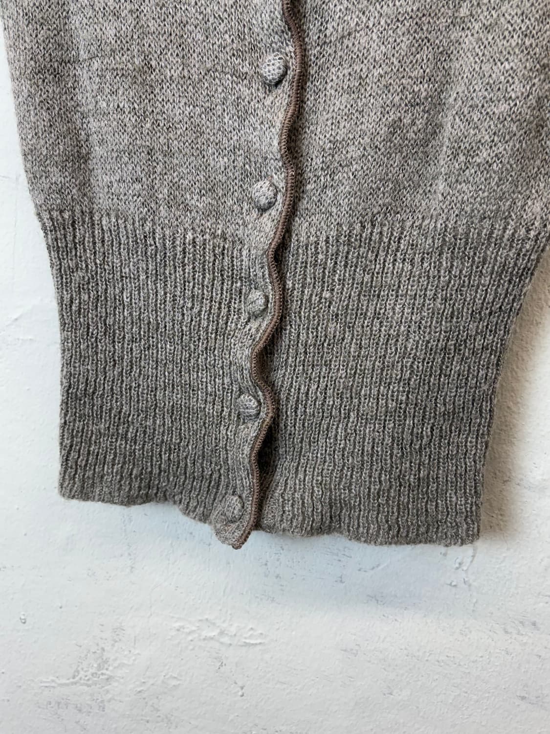 아르마니진 90s 빈티지 버튼 니트 베스트 상품이미지5