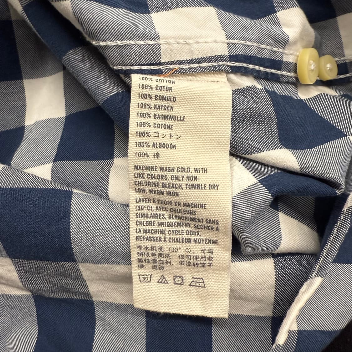[정품/S] 아베크롬비 체크 남방 셔츠 b16 상품이미지6