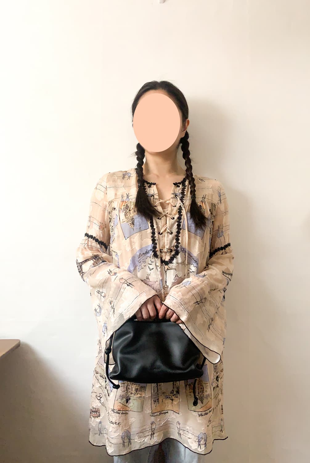 [S] 안나수이 ANNA SUI2018 S/S 실크 튜닉 원피스 상품이미지8