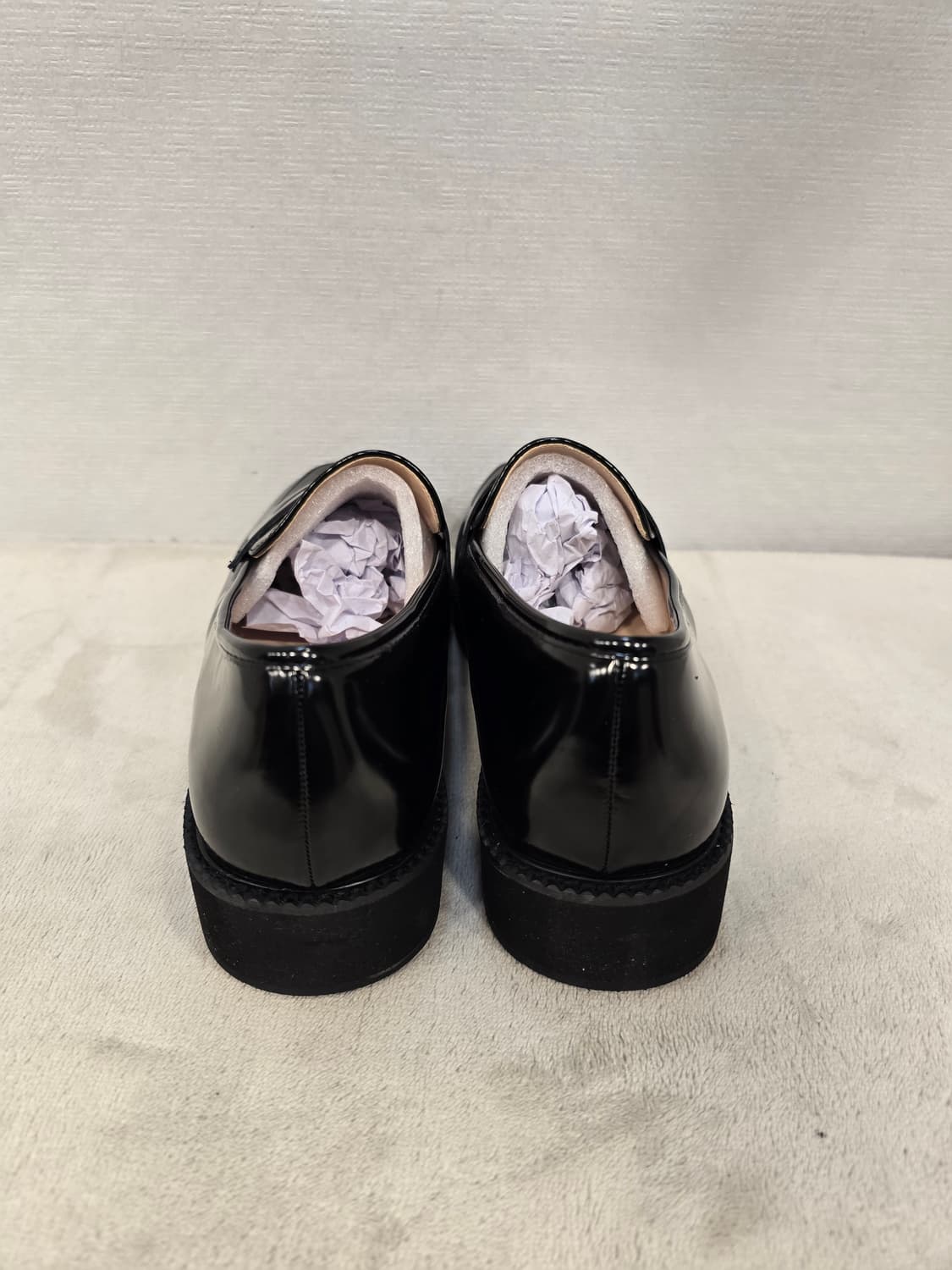 새상품) 사뿐 SAPPUN 스퀘어 블랙 로퍼 250~255 상품이미지4