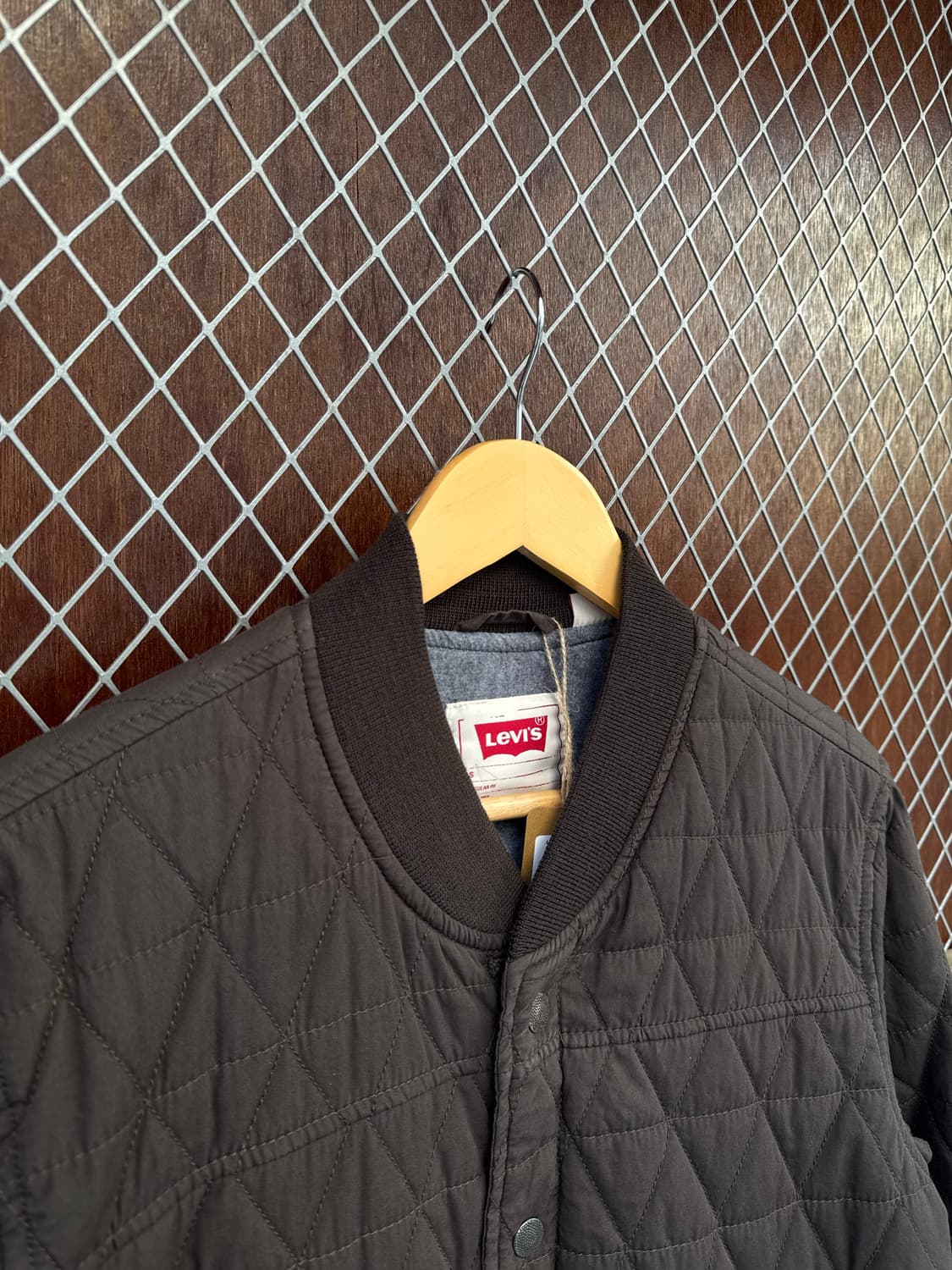 리바이스 빈티지 퀼팅 봄버 자켓 브라운 경량패딩 점퍼 S 상품이미지2