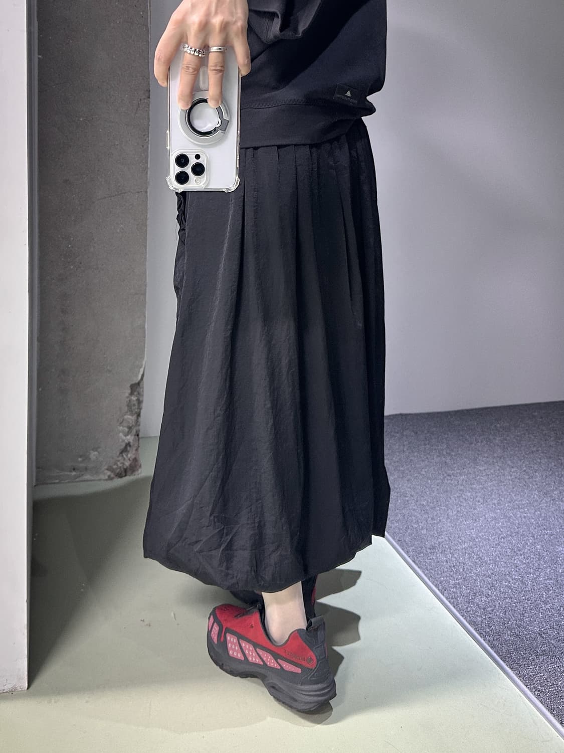 flower applique skirt 상품이미지7