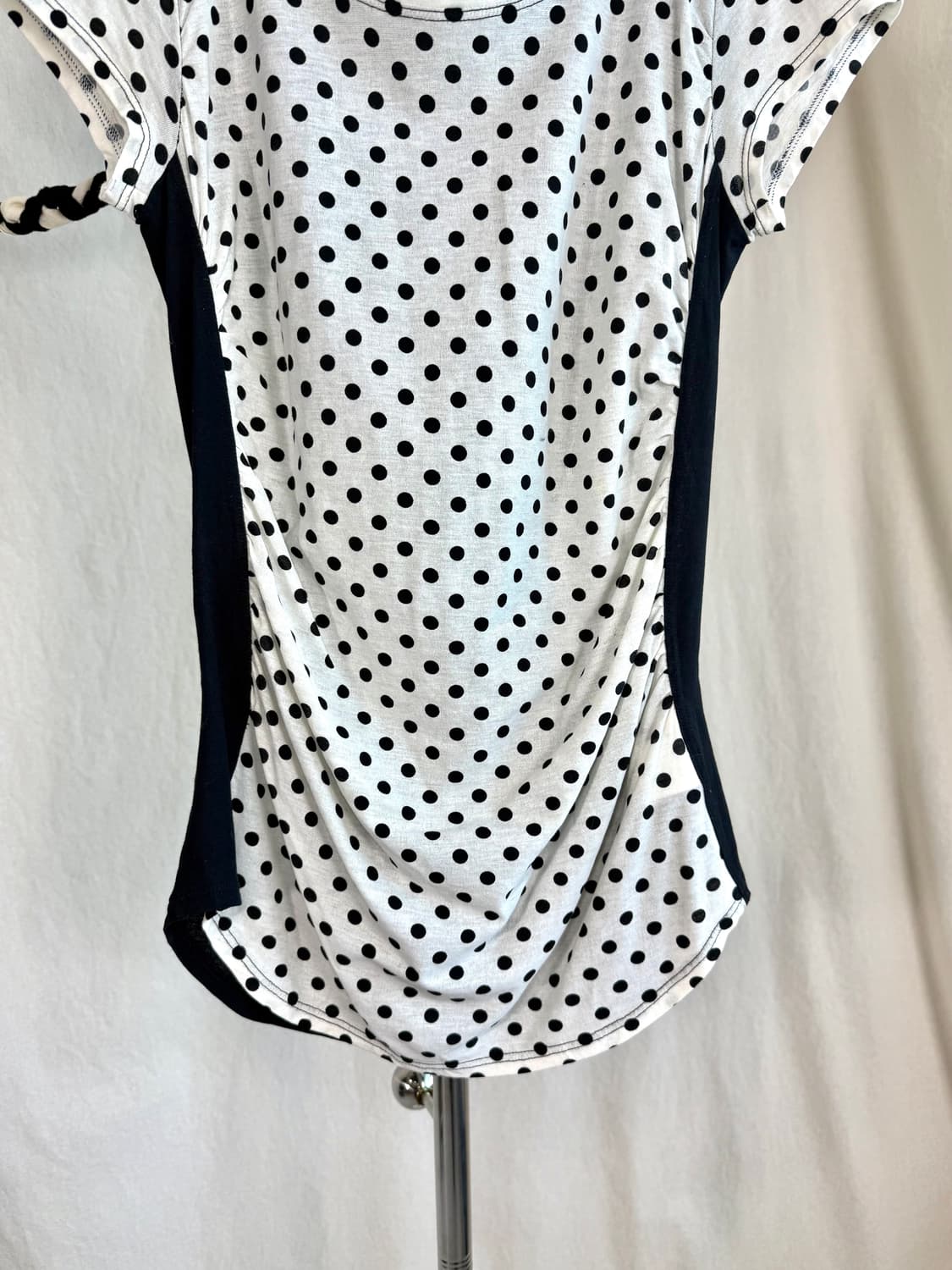 ❢ Comme une femme 도트 셔링 반팔 탑 상품이미지3