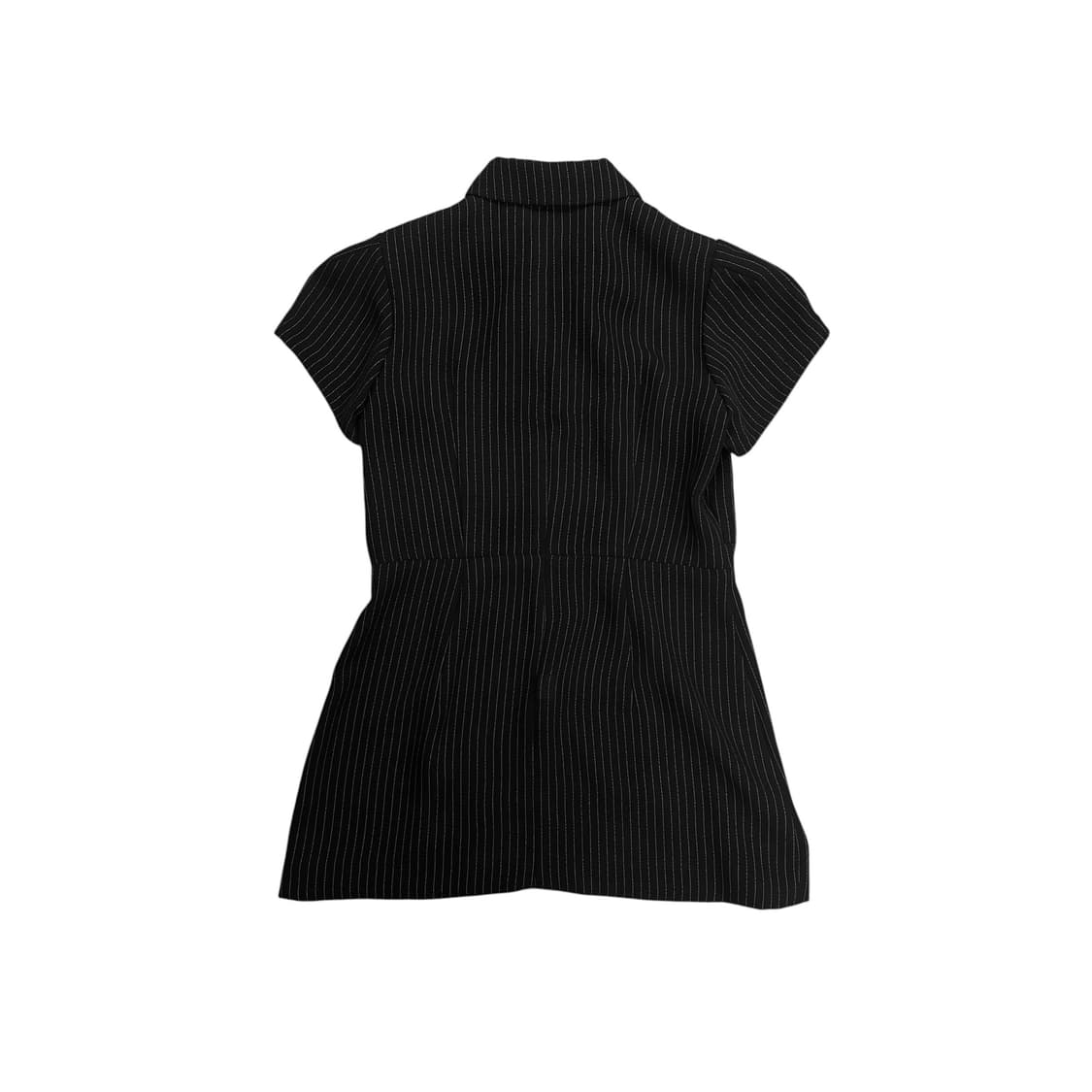 Black Stripe Bottom Slit Blazer Top 상품이미지2