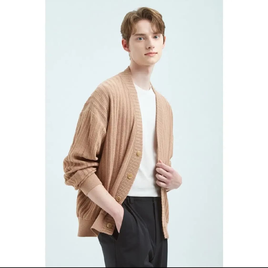 [거의 새것] 타임옴므 크로셰 가디건 100 상품이미지2