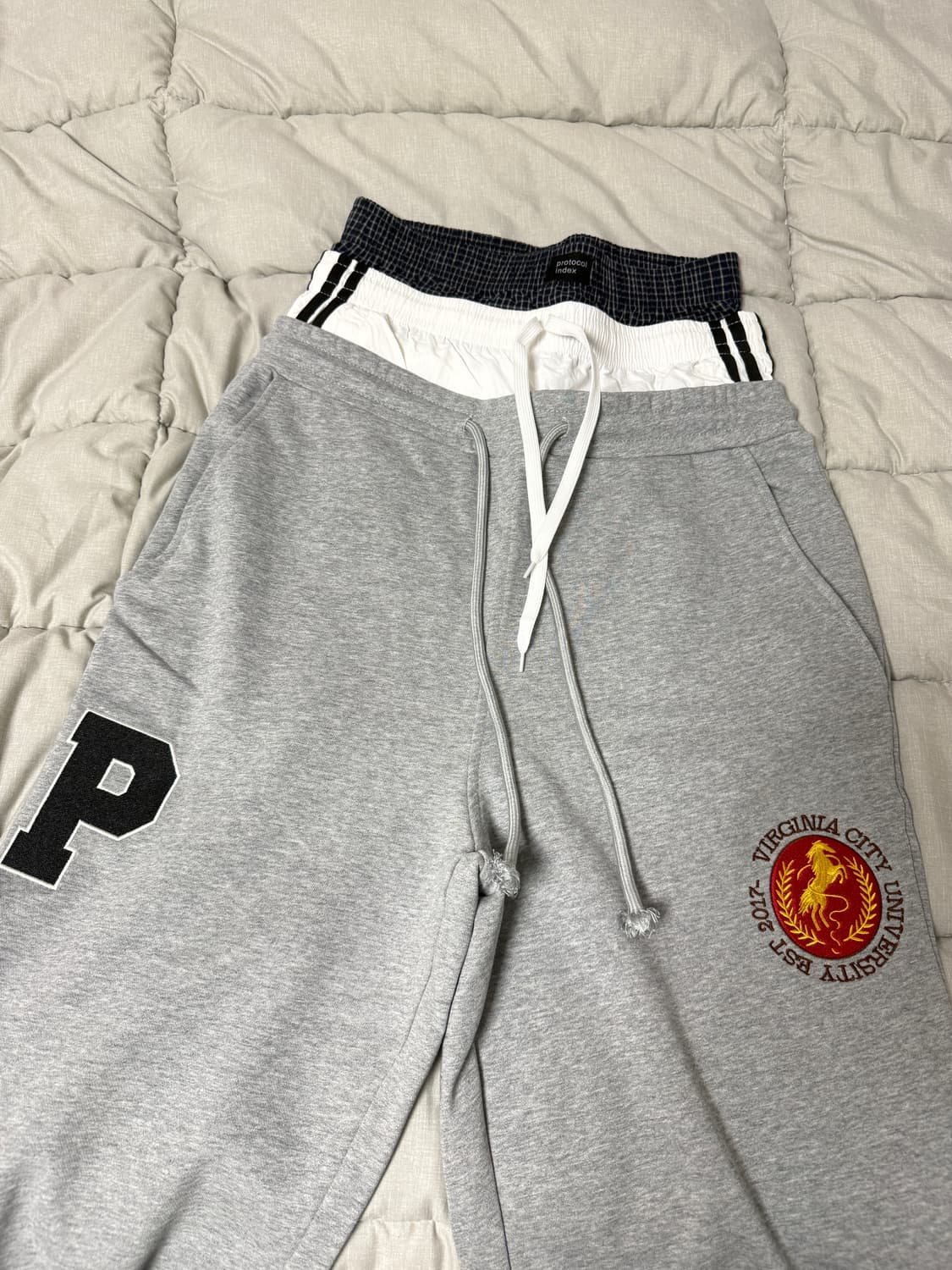 프로토콜 인덱스 반디 더 핑크 3 레이어드 스웨트팬츠 상품이미지3