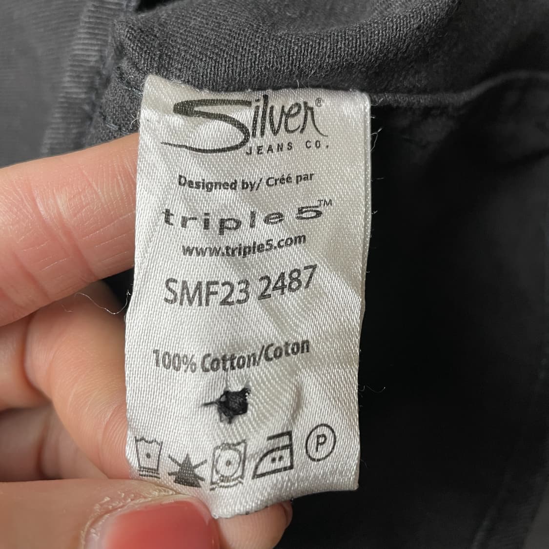 SILVER JEANS CO 빈티지 블랙 웨스턴 코튼셔츠 A00325 상품이미지8