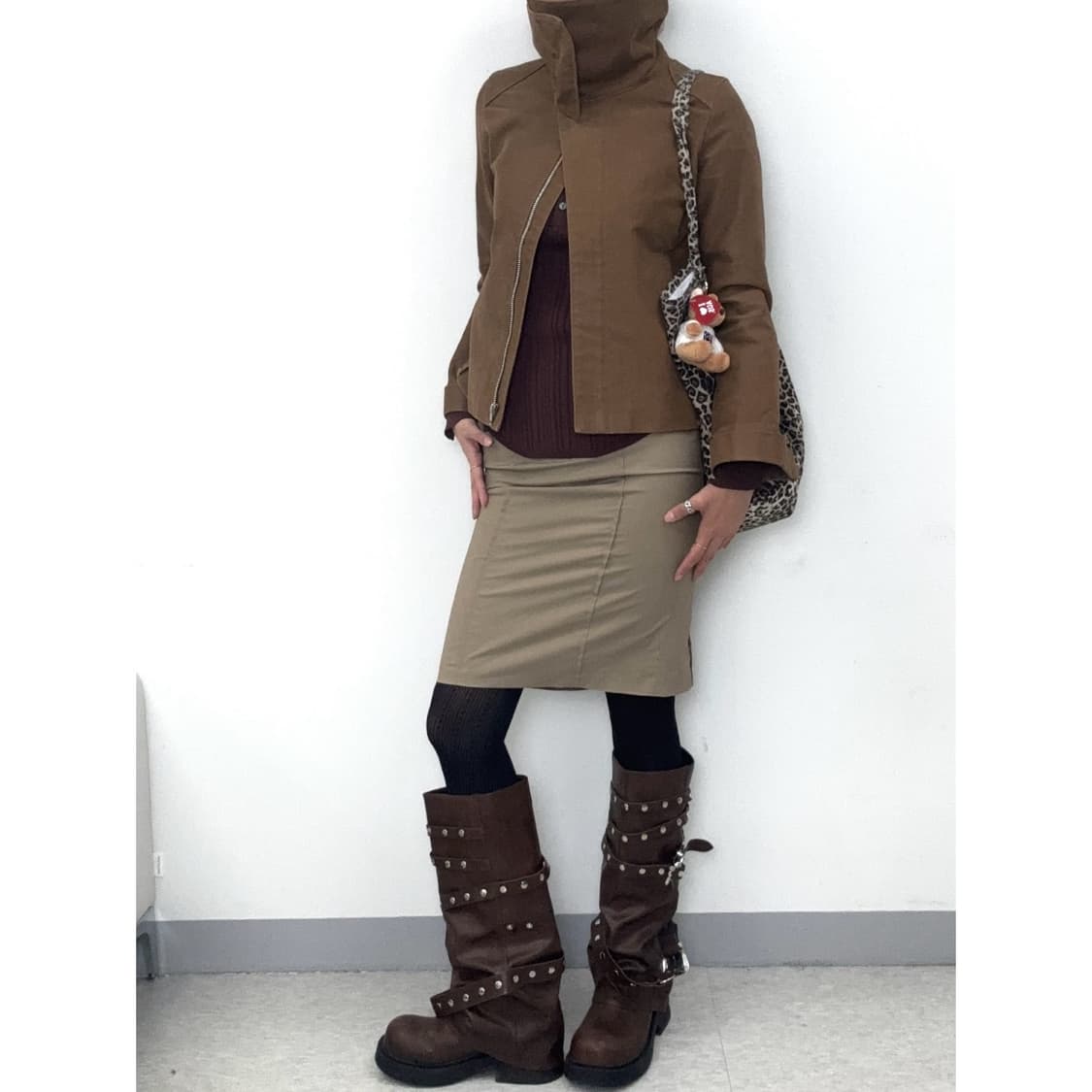 빈티지 미디 스커트 상품이미지1