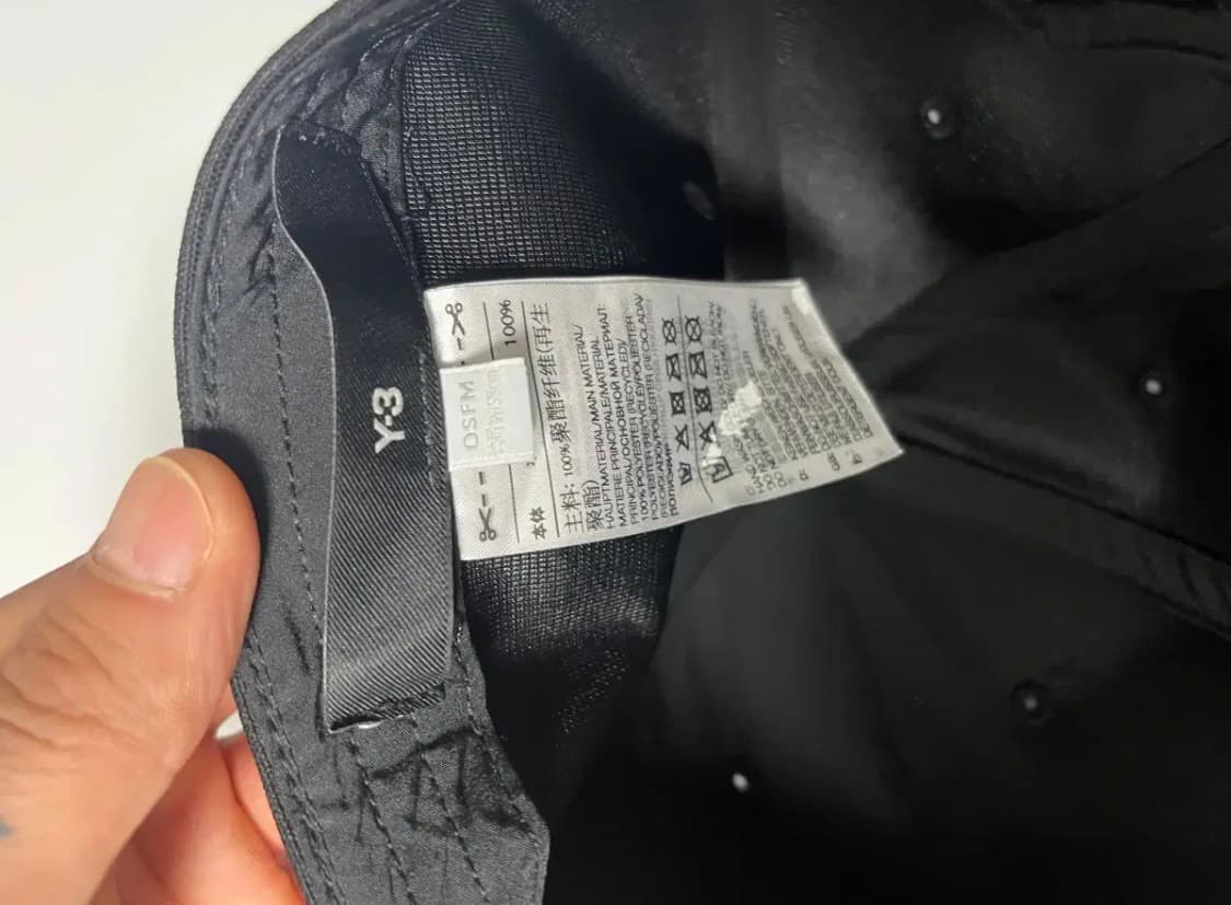 Y-3 로고 캡 블랙 (osfm) 상품이미지3