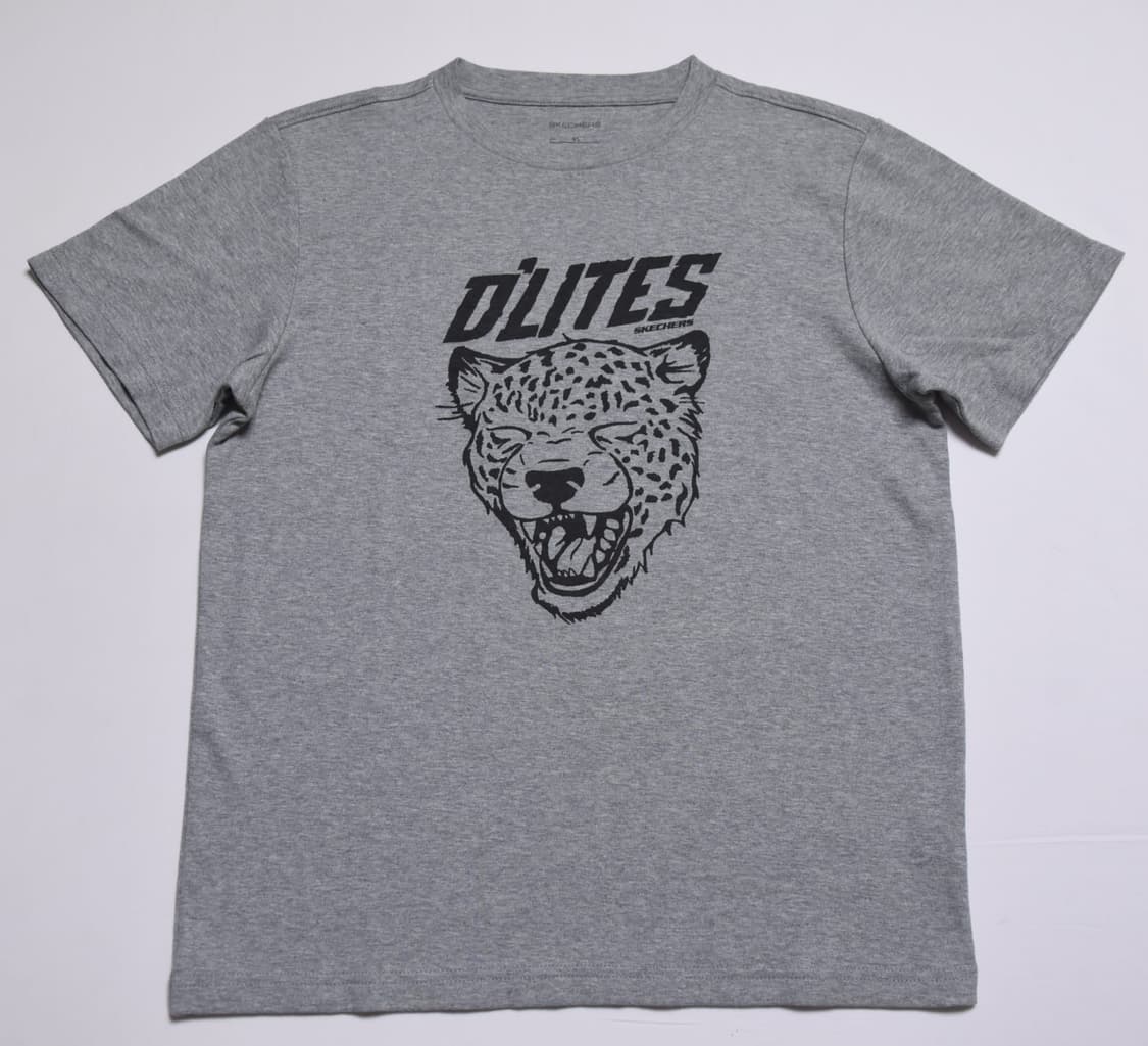 스케쳐스 그레이 DLites 치타 프린트 그래픽 반팔 티셔츠 95 상품이미지3
