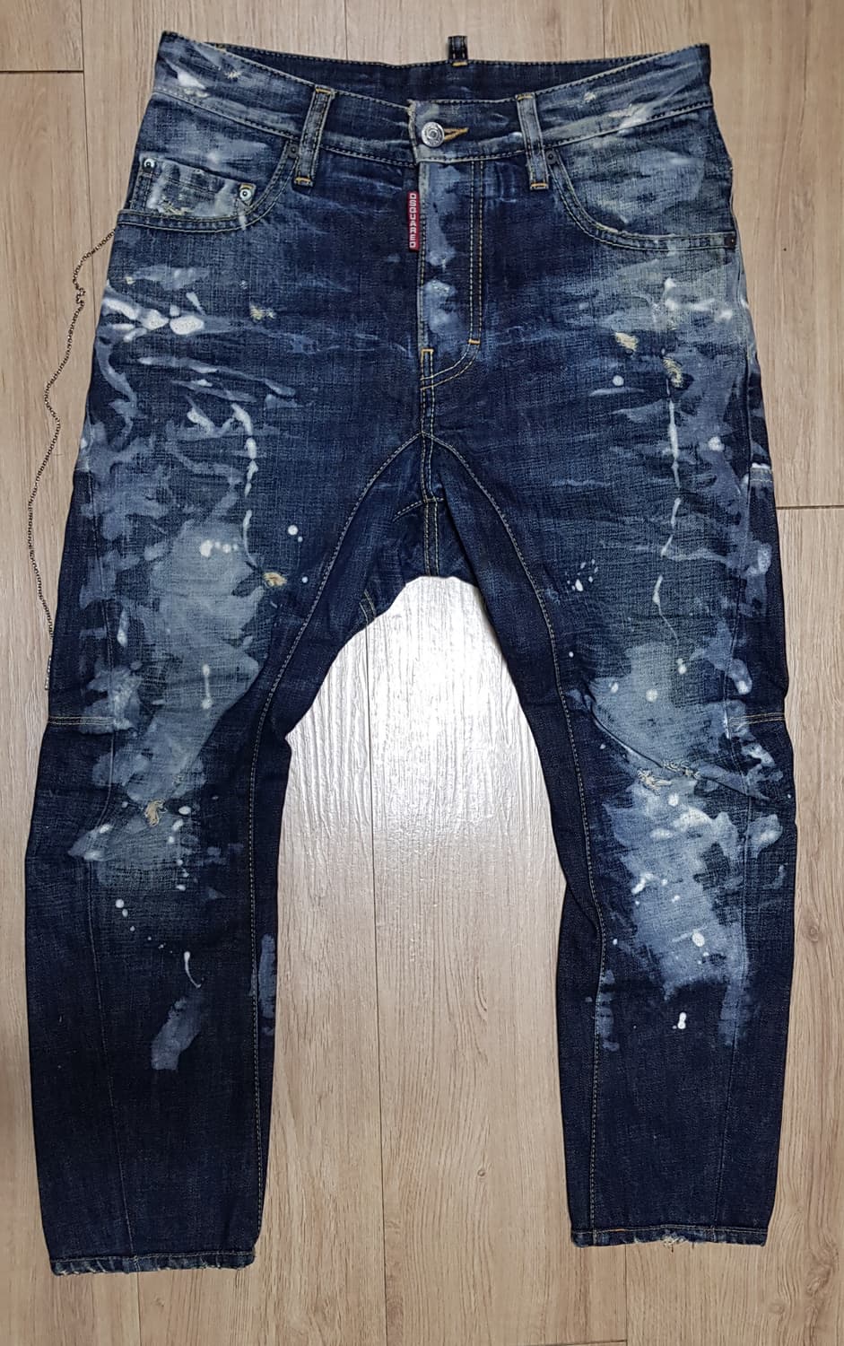 디스퀘어드 11ss 페인트 체인바이커 남, 녀 겸용 42 상품이미지1