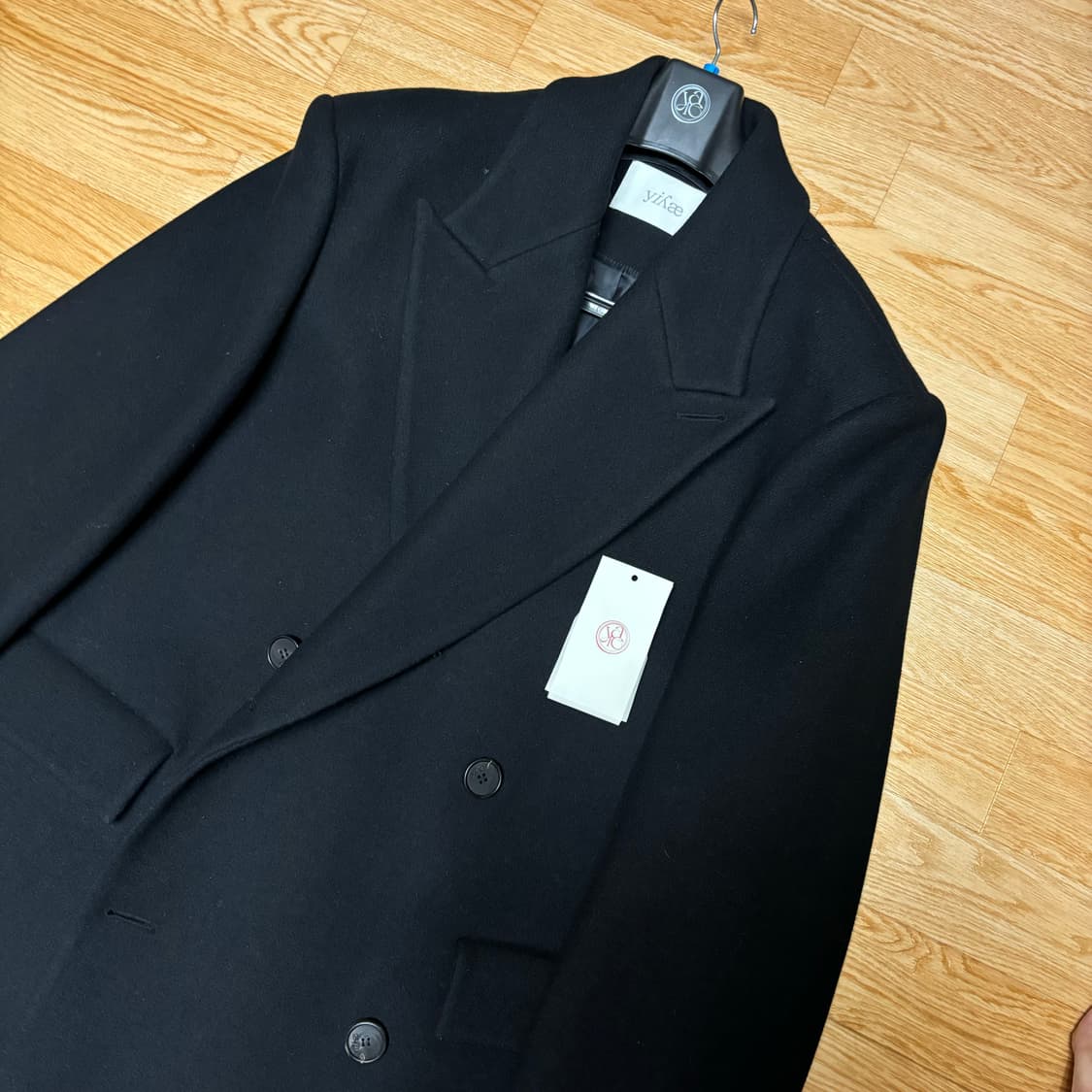 yiyae 더블 코트 블랙 상품이미지1