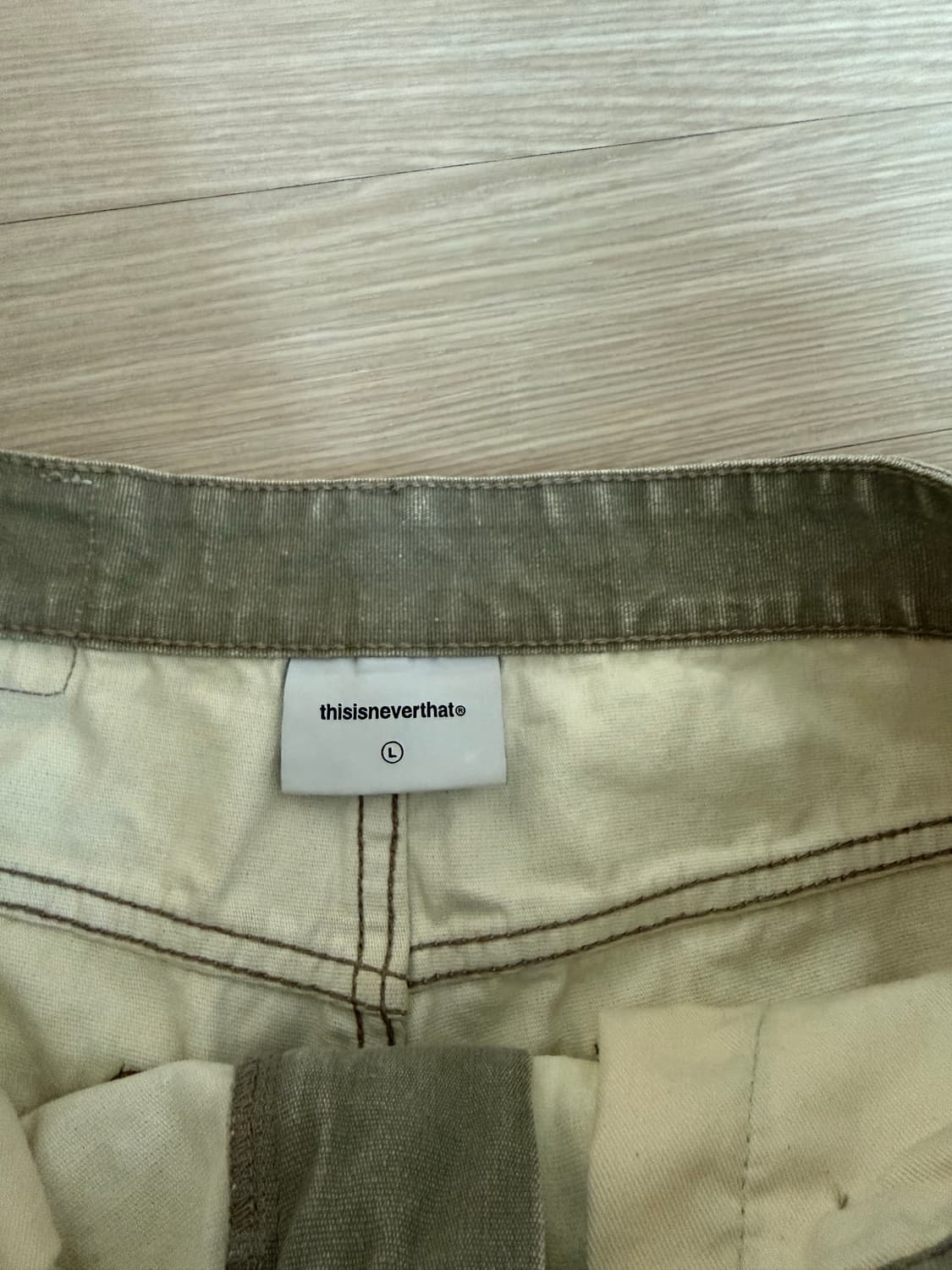 [L] 디스이즈네버댓 워시드 카펜터 팬츠 스톤 상품이미지5