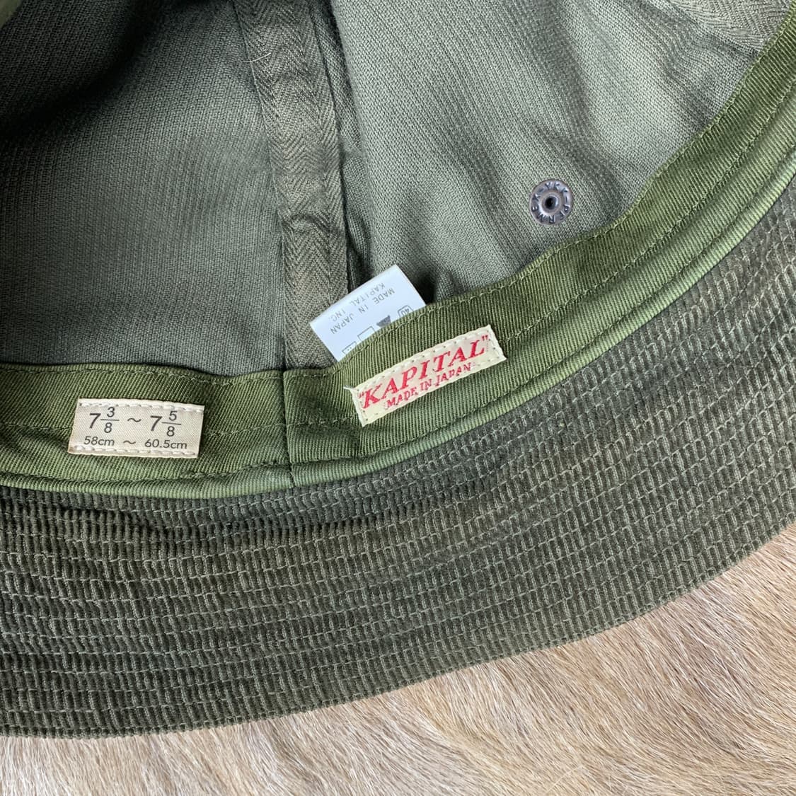 *레어* 캐피탈 카고 타입 코듀로이 버킷햇 상품이미지5