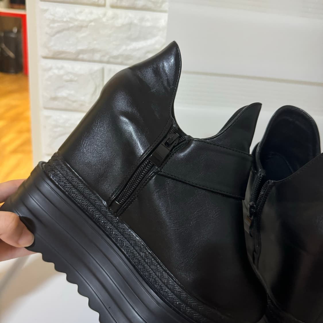 통굽 웨지힐 속굽 부티힐 워커힐 13cm 230 상품이미지5