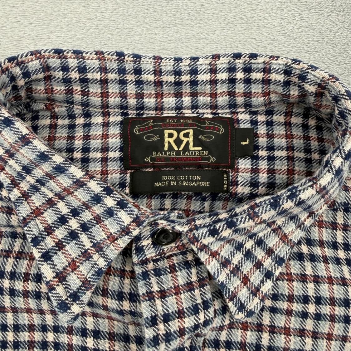 RRL 더블알엘 빈티지 플란넬 워크 셔츠 상품이미지3